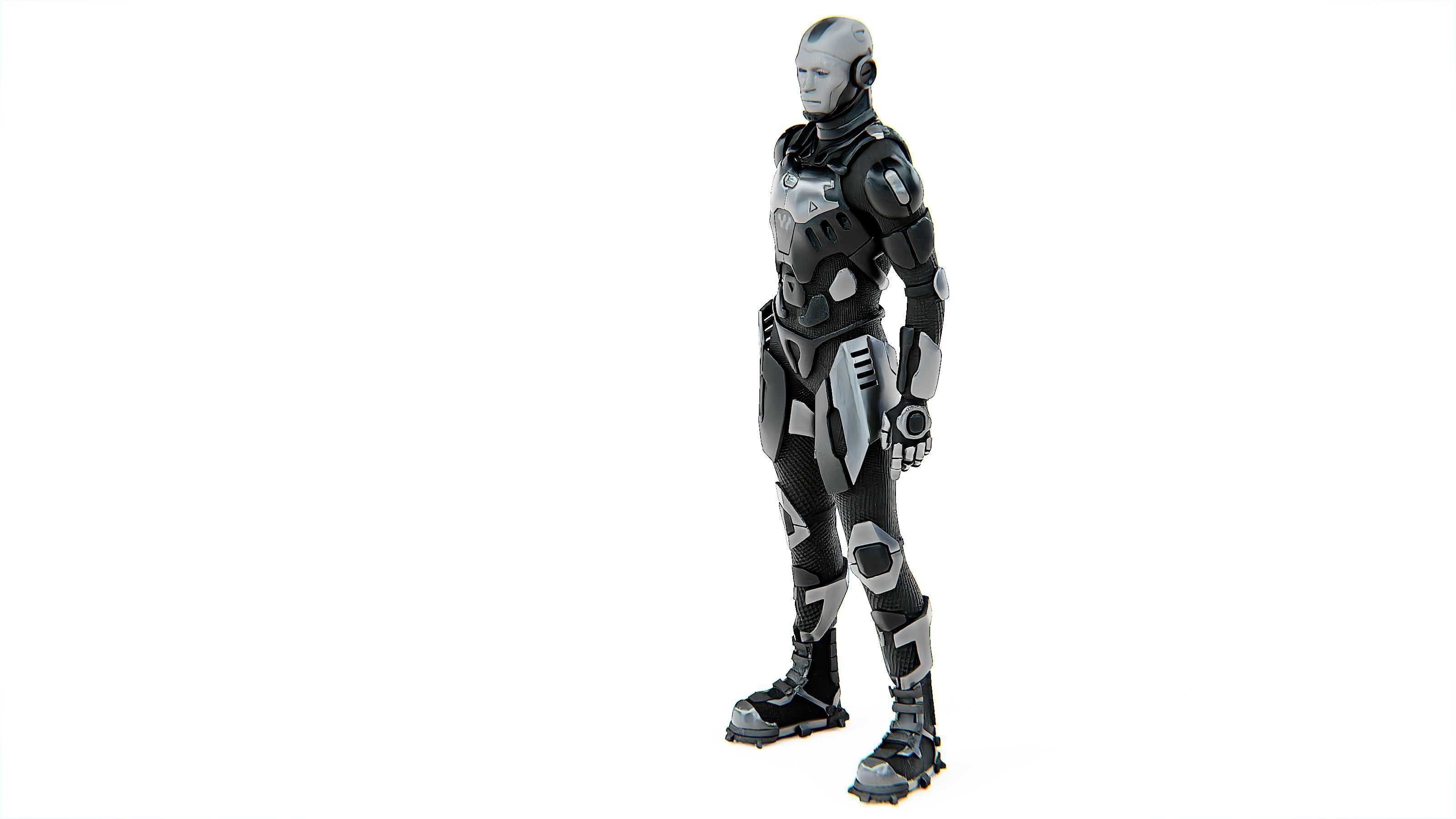 MECHA SOLDIER-B Rigged for Unreal Engine - Unity - MIXAMO 3D model_19