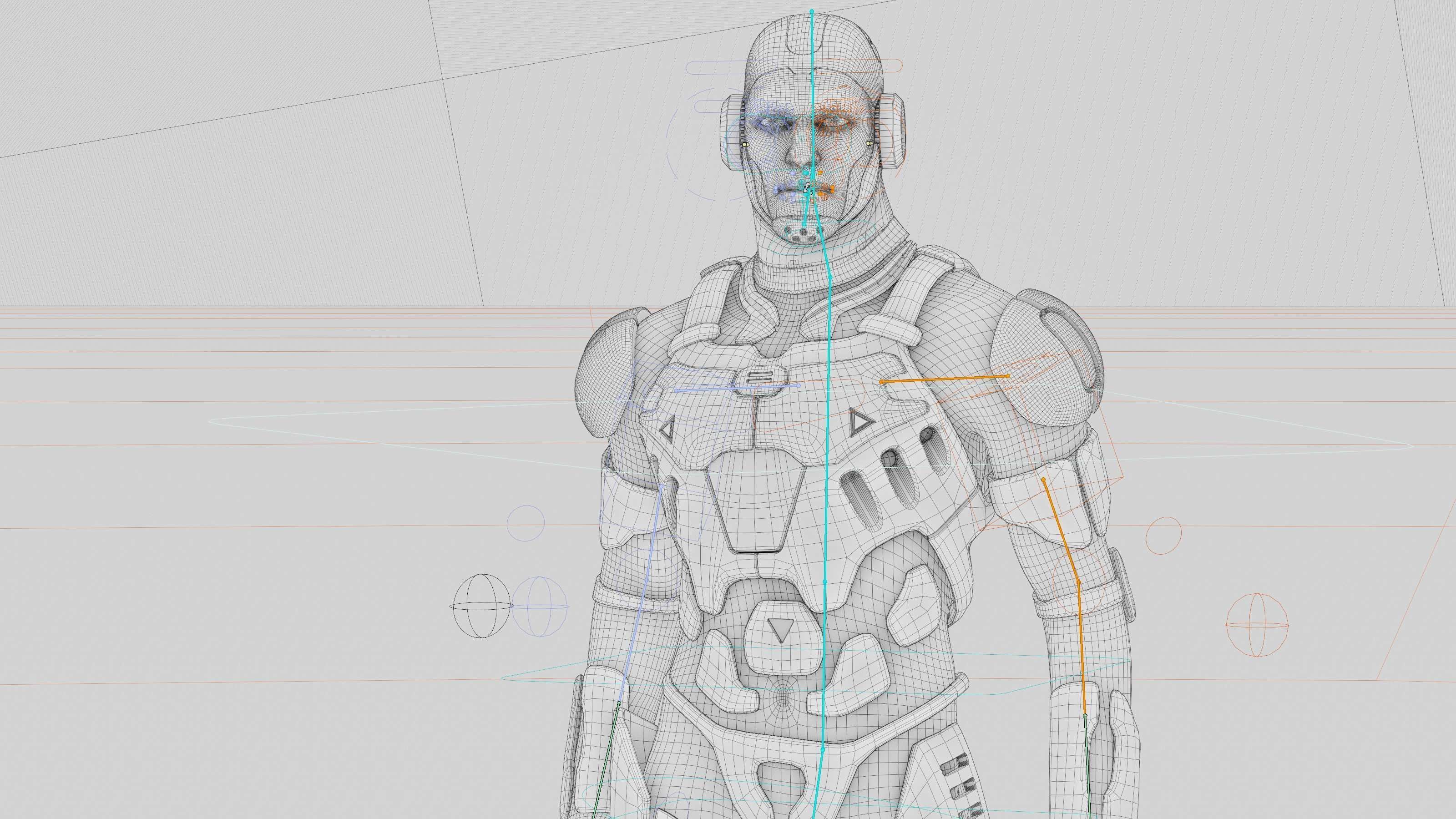MECHA SOLDIER-B Rigged for Unreal Engine - Unity - MIXAMO 3D model_42