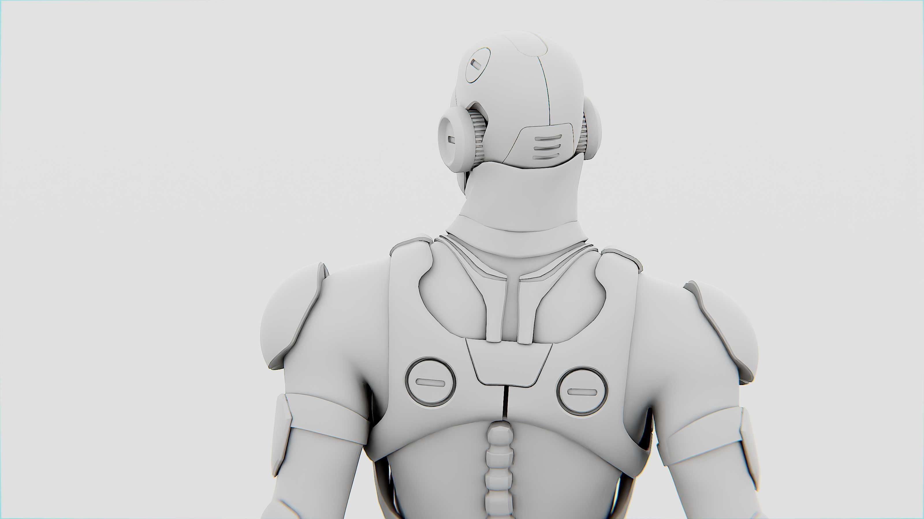 MECHA SOLDIER-B Rigged for Unreal Engine - Unity - MIXAMO 3D model_35