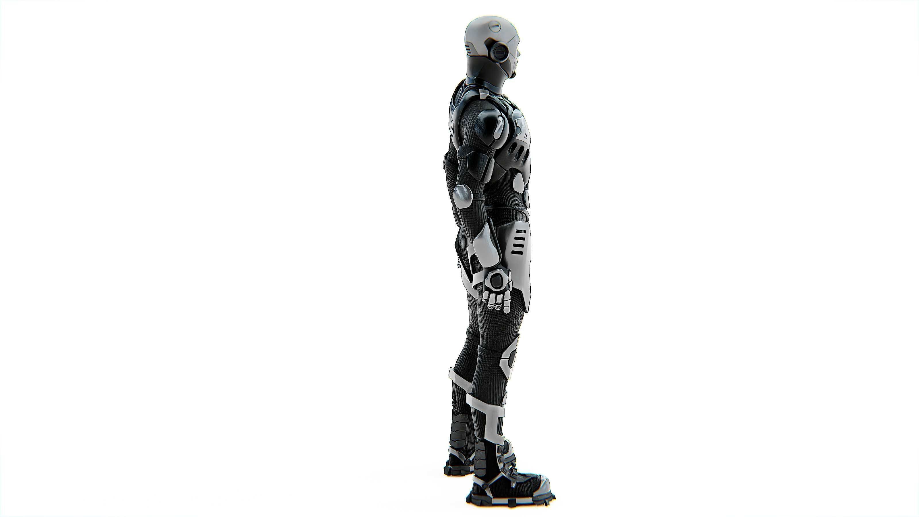 MECHA SOLDIER-B Rigged for Unreal Engine - Unity - MIXAMO 3D model_9