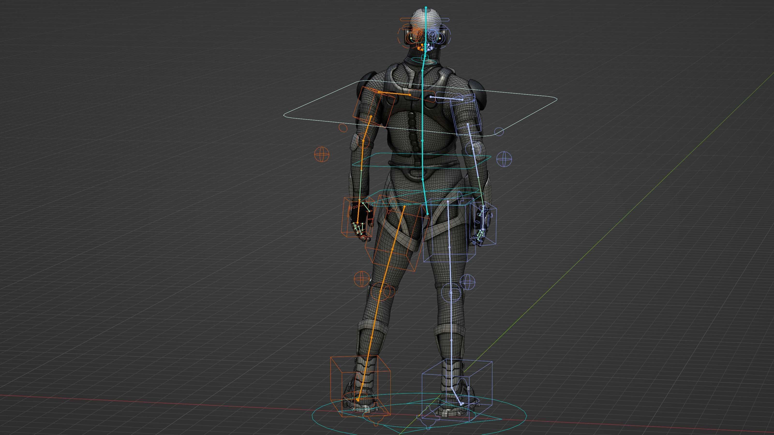 MECHA SOLDIER-B Rigged for Unreal Engine - Unity - MIXAMO 3D model_38