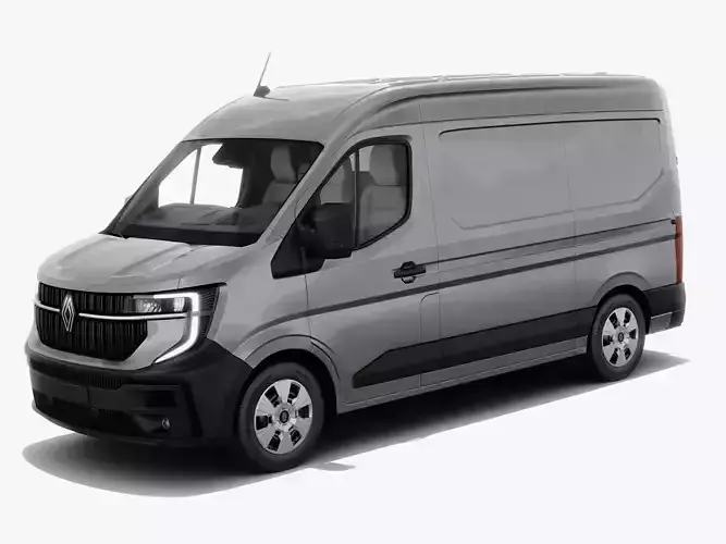 Renault Master Van L2H2 2024 with interior 3D model