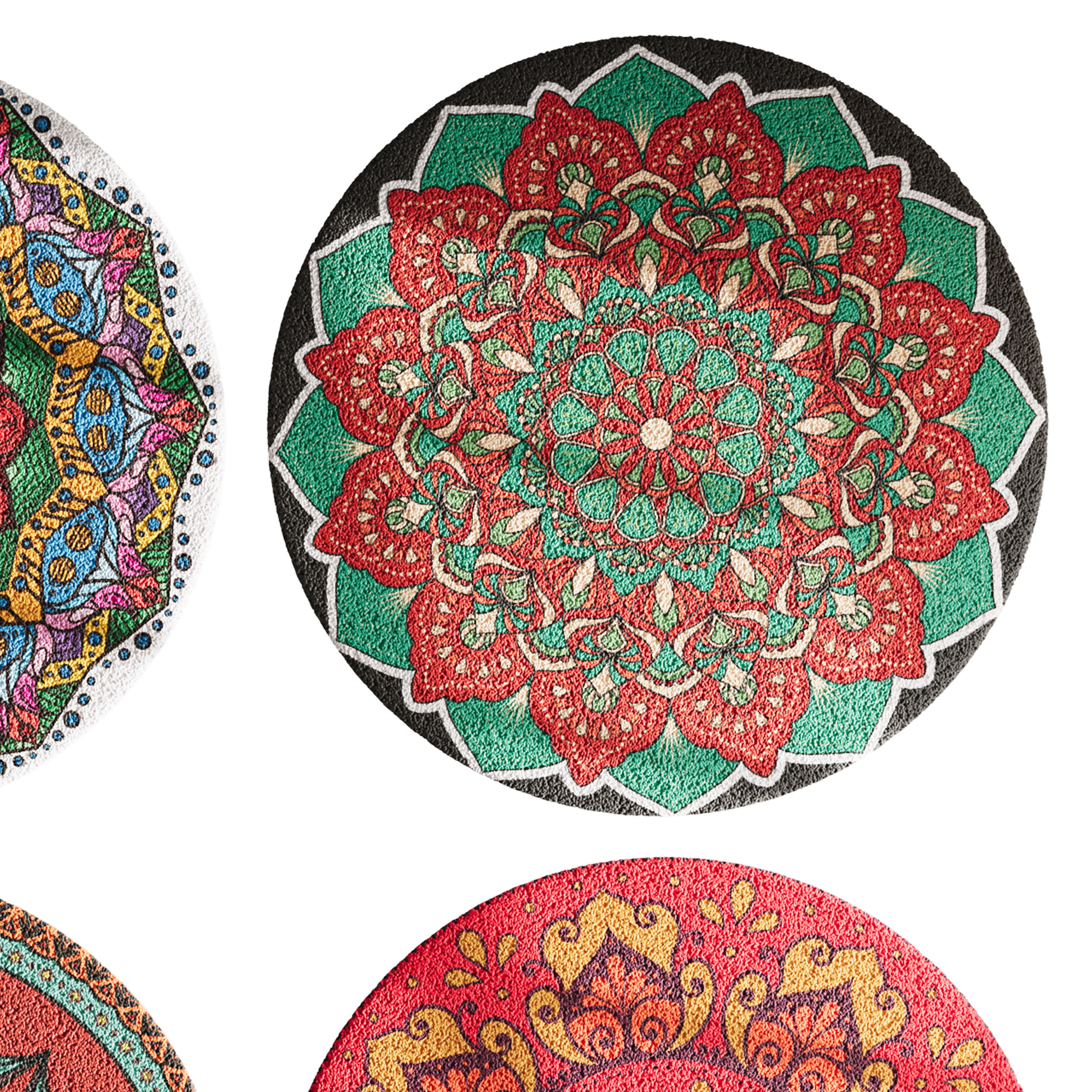 round carpet 19 3D model_3