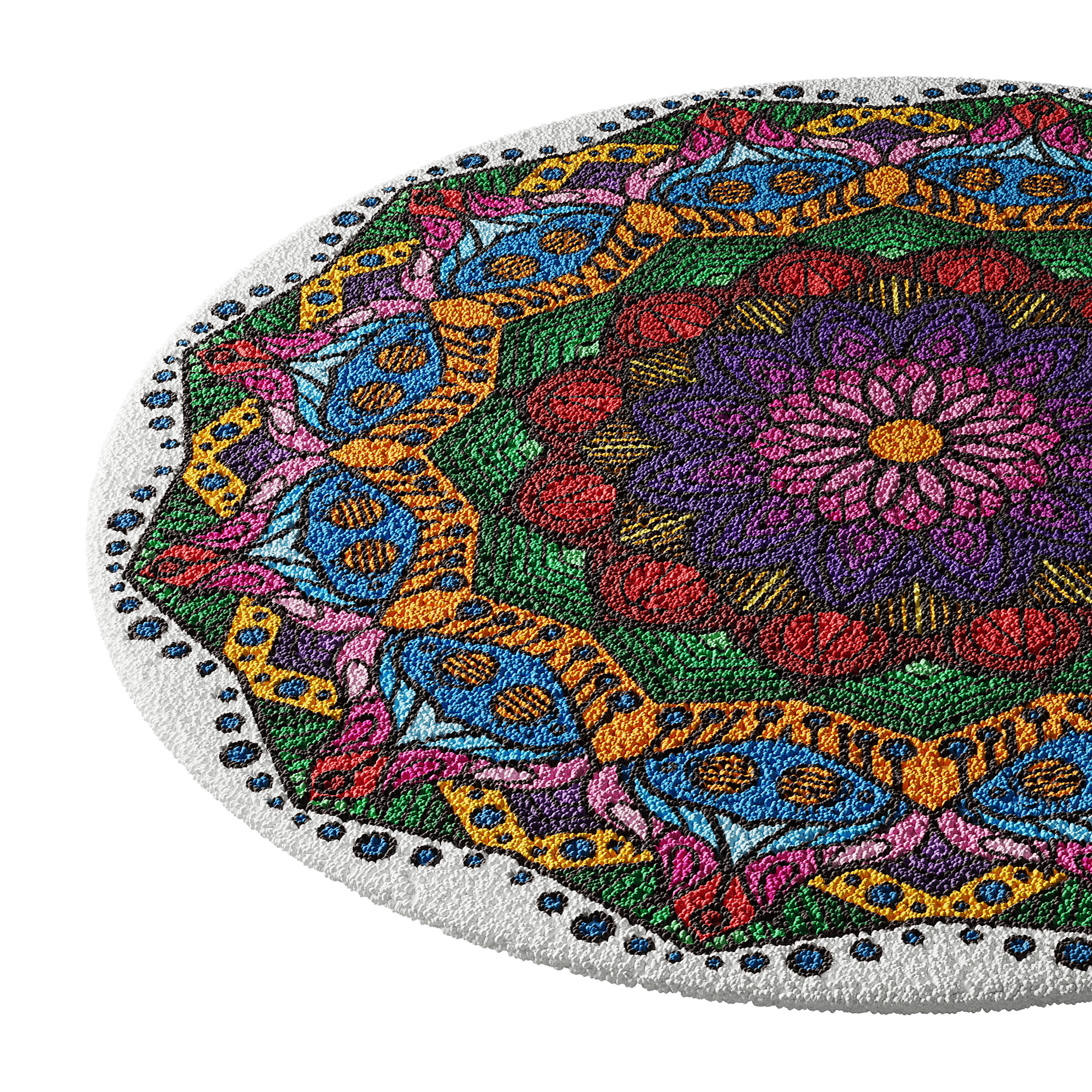 round carpet 19 3D model_12