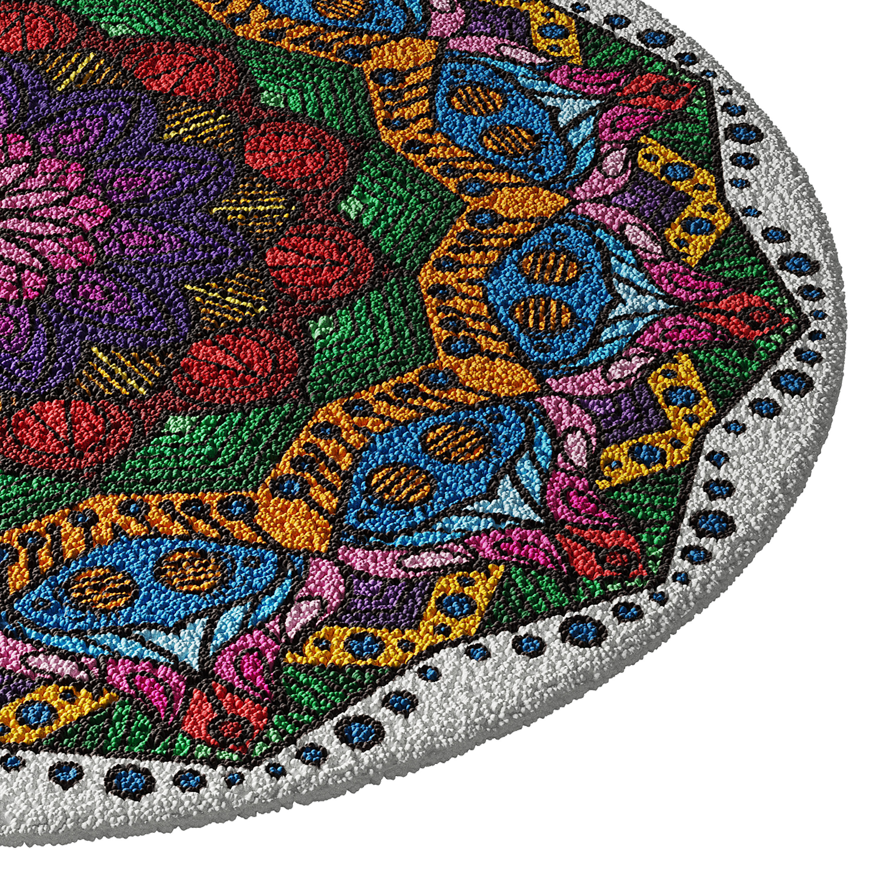 round carpet 19 3D model_11