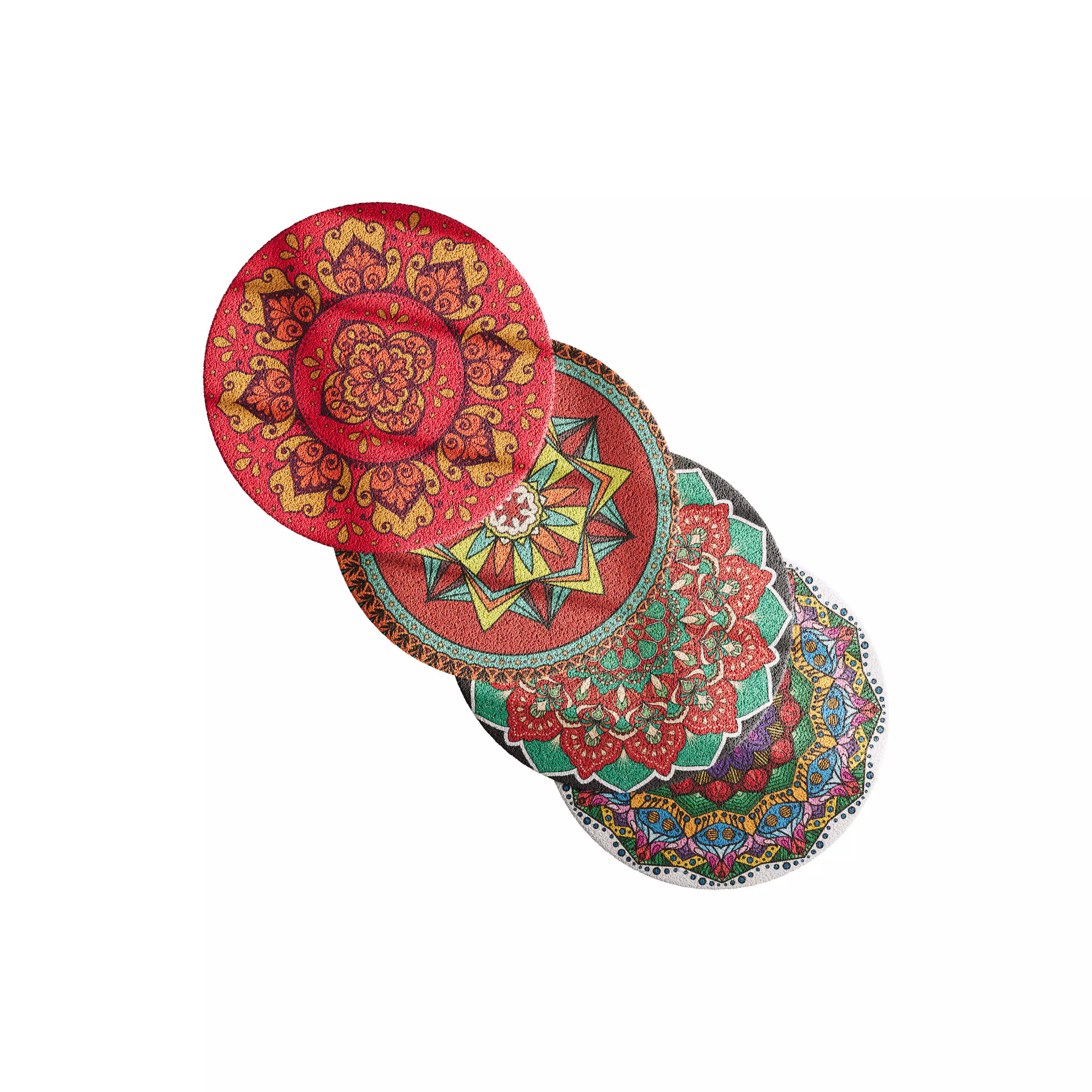 round carpet 19 3D model_0