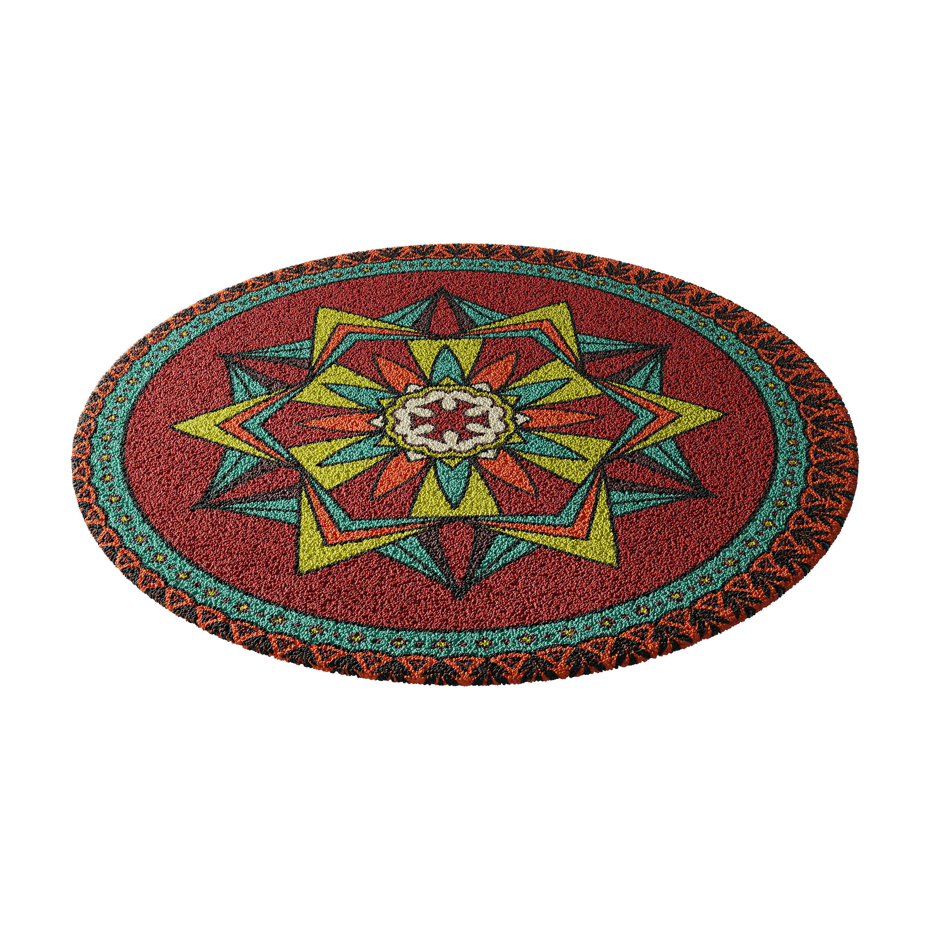 round carpet 19 3D model_7