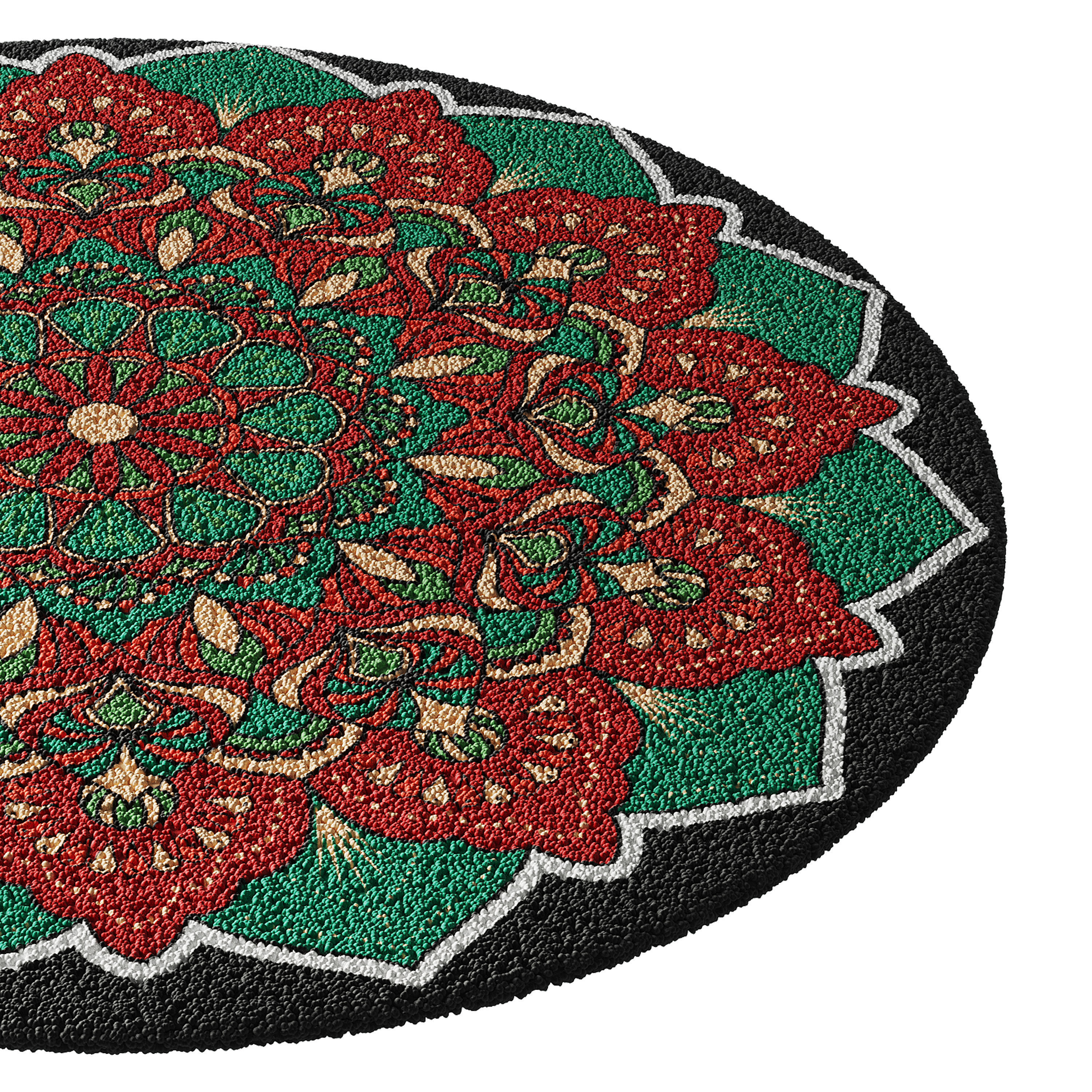 round carpet 19 3D model_9
