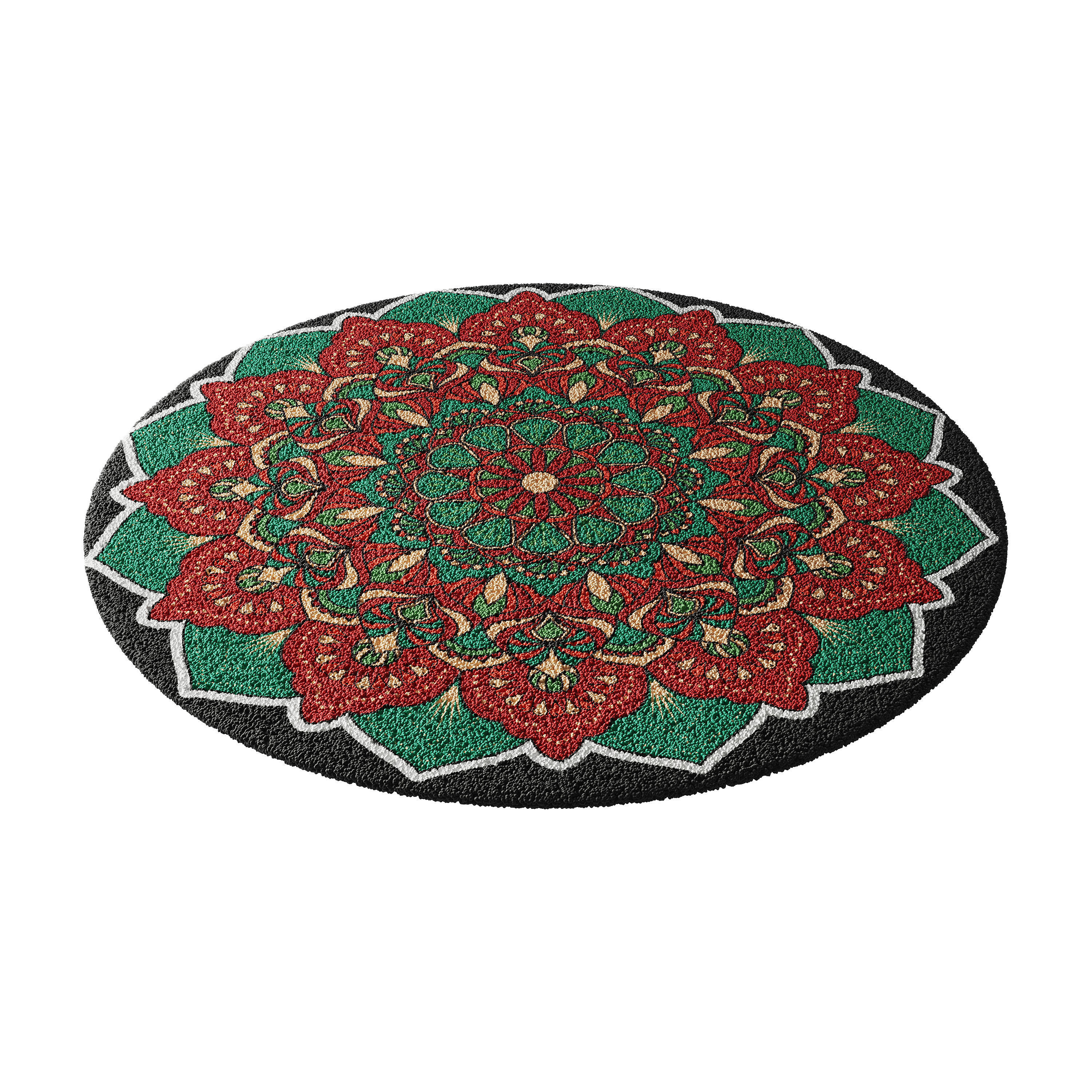round carpet 19 3D model_5