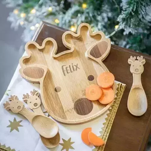 Deer serving tray cnc file 3D print model