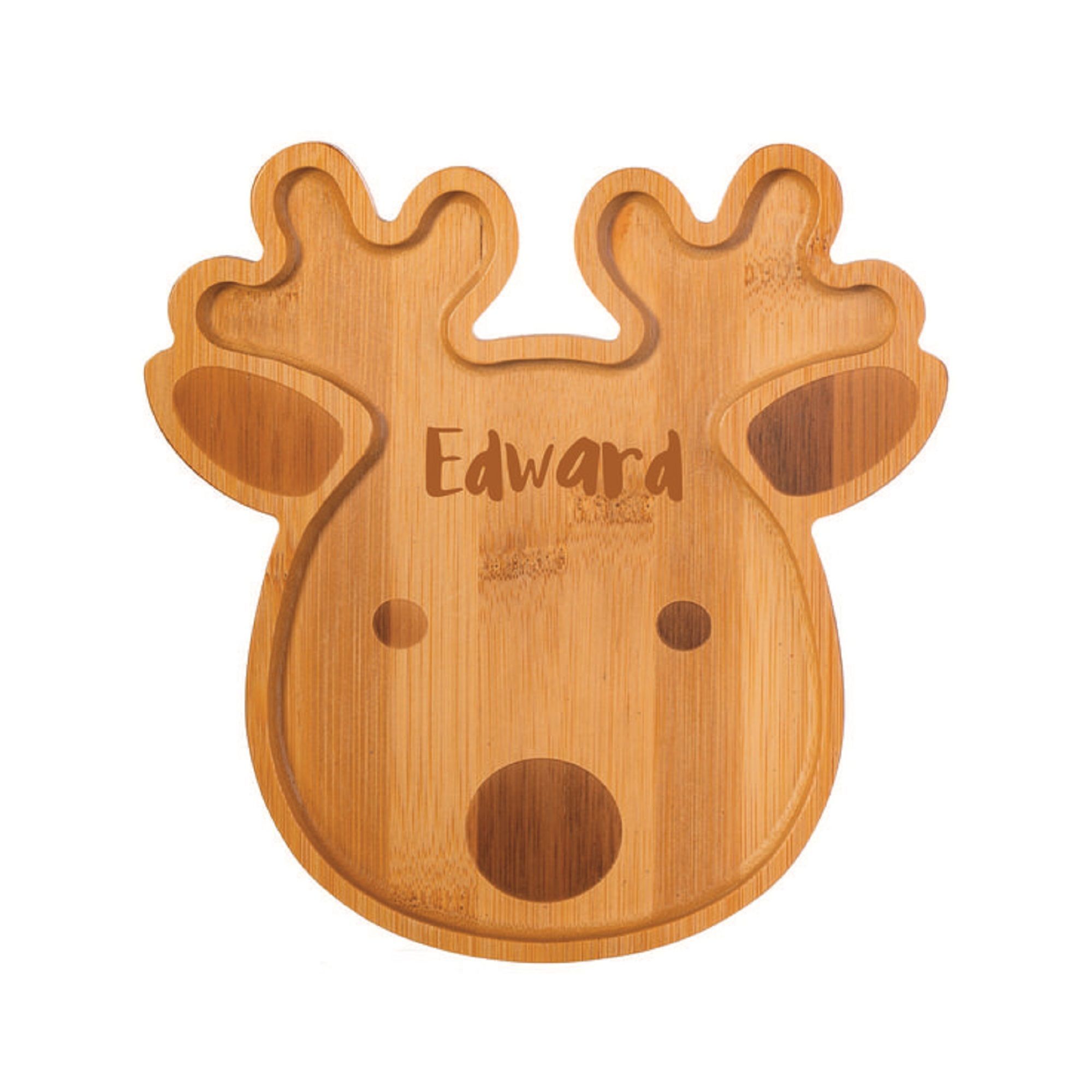 Deer serving tray cnc file 3D print model_1