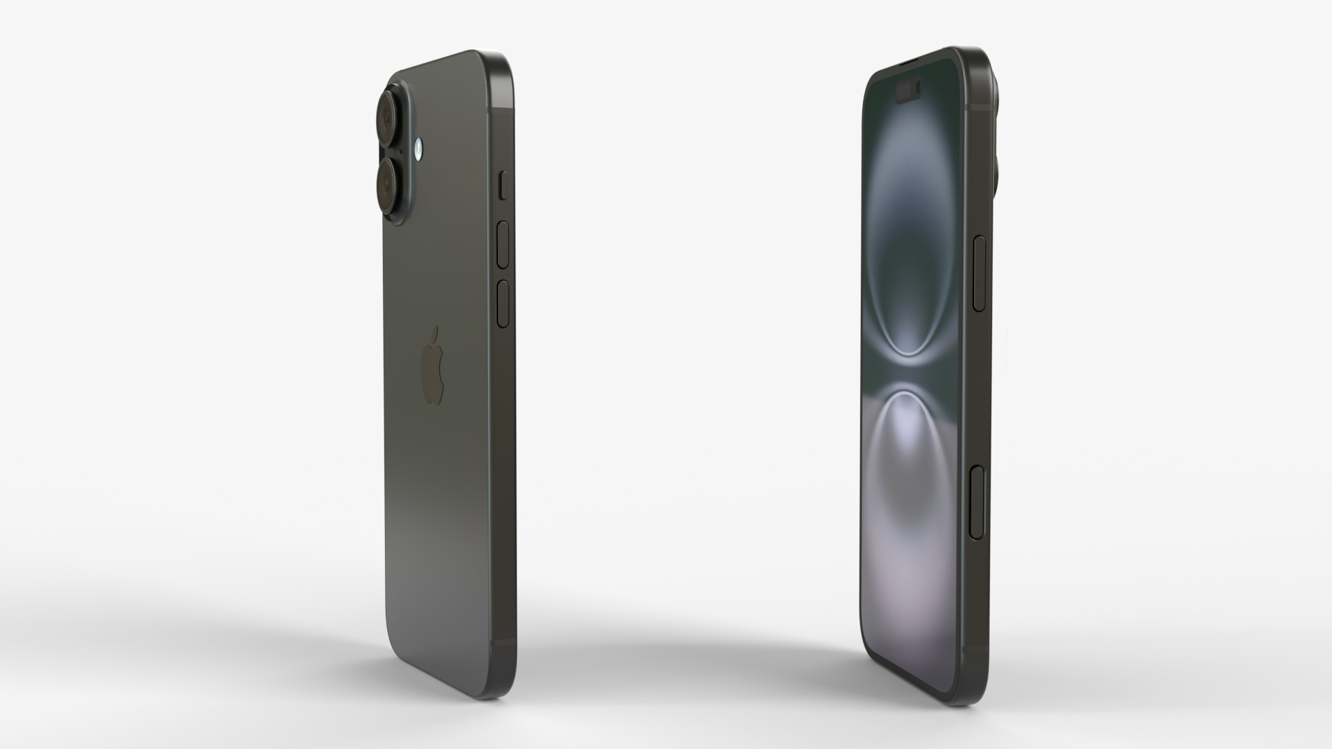 Apple iPhone 16 and 16 Plus Black 3D model_4