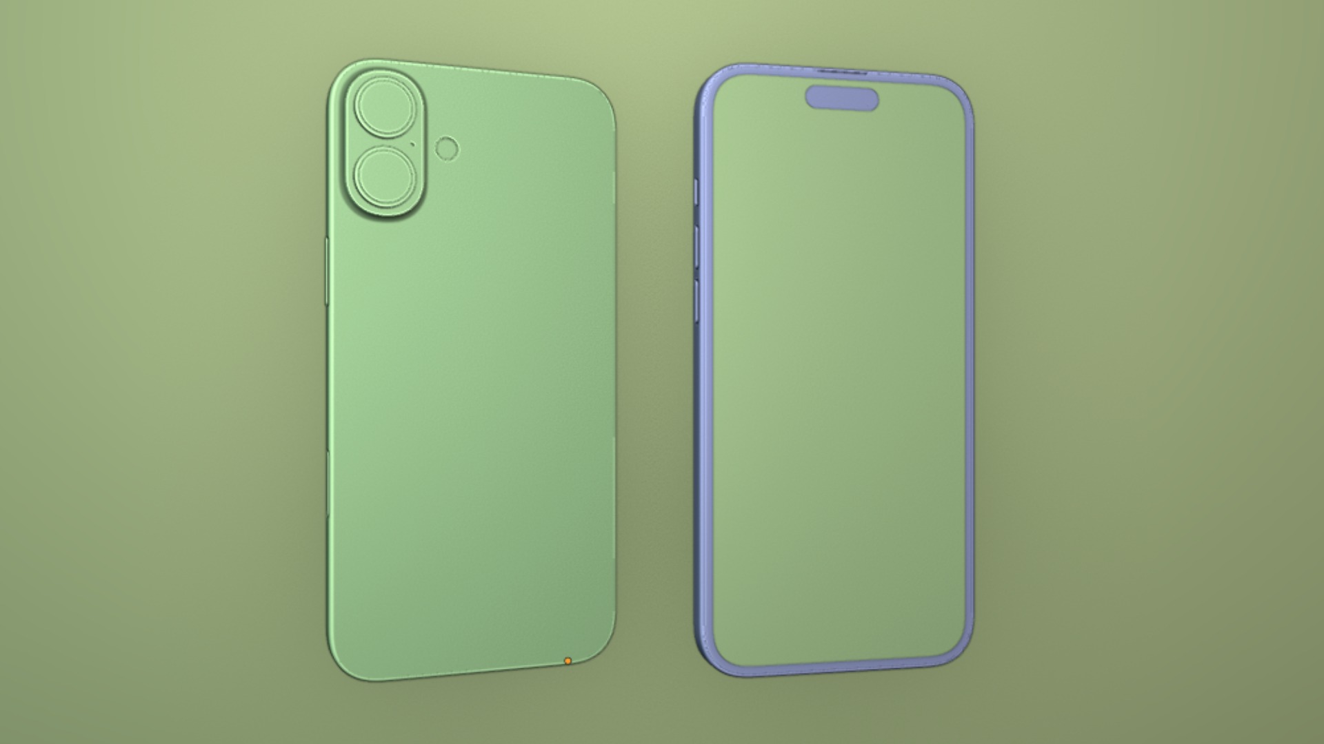 Apple iPhone 16 and 16 Plus Black 3D model_10