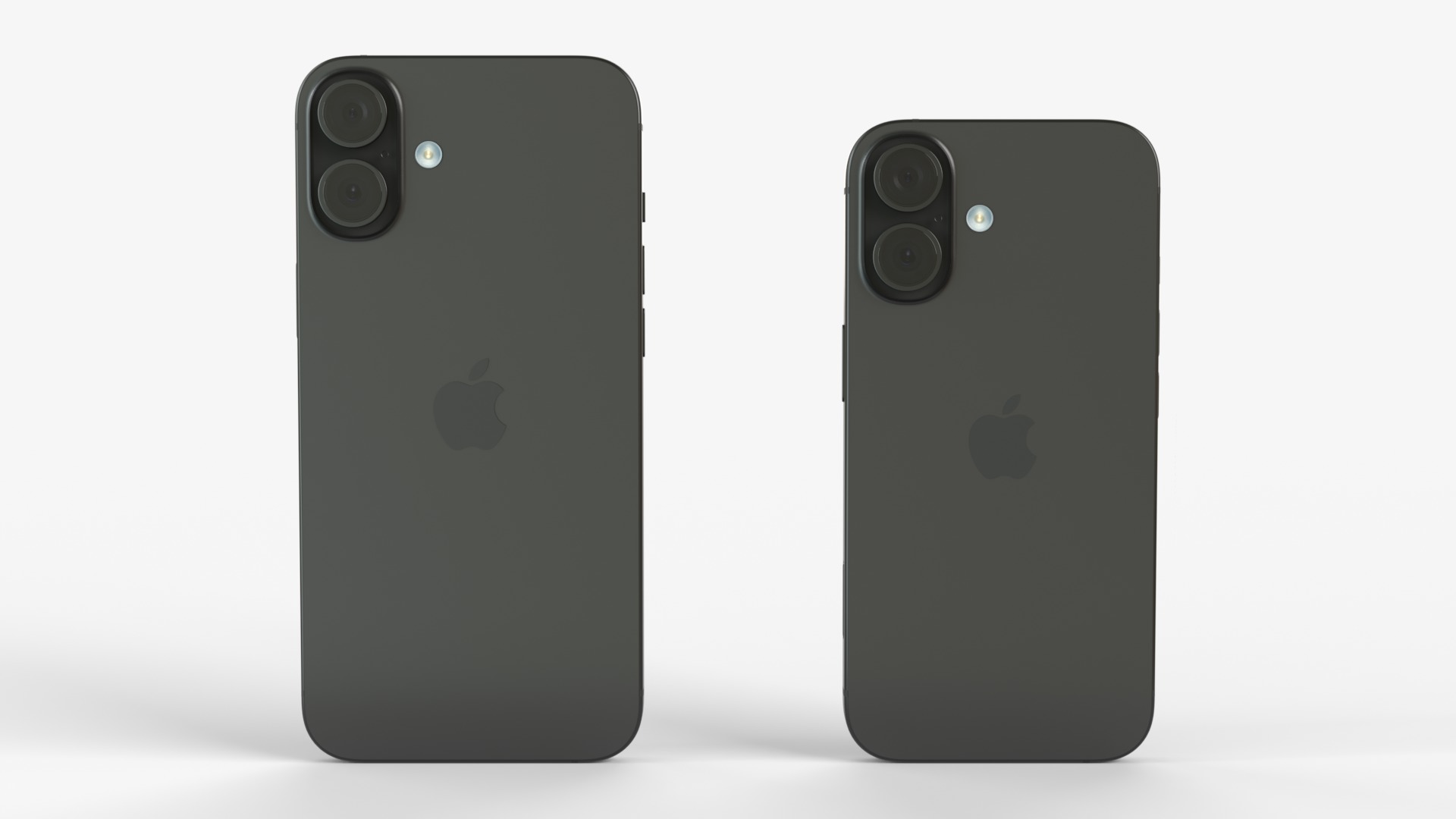 Apple iPhone 16 and 16 Plus Black 3D model_6