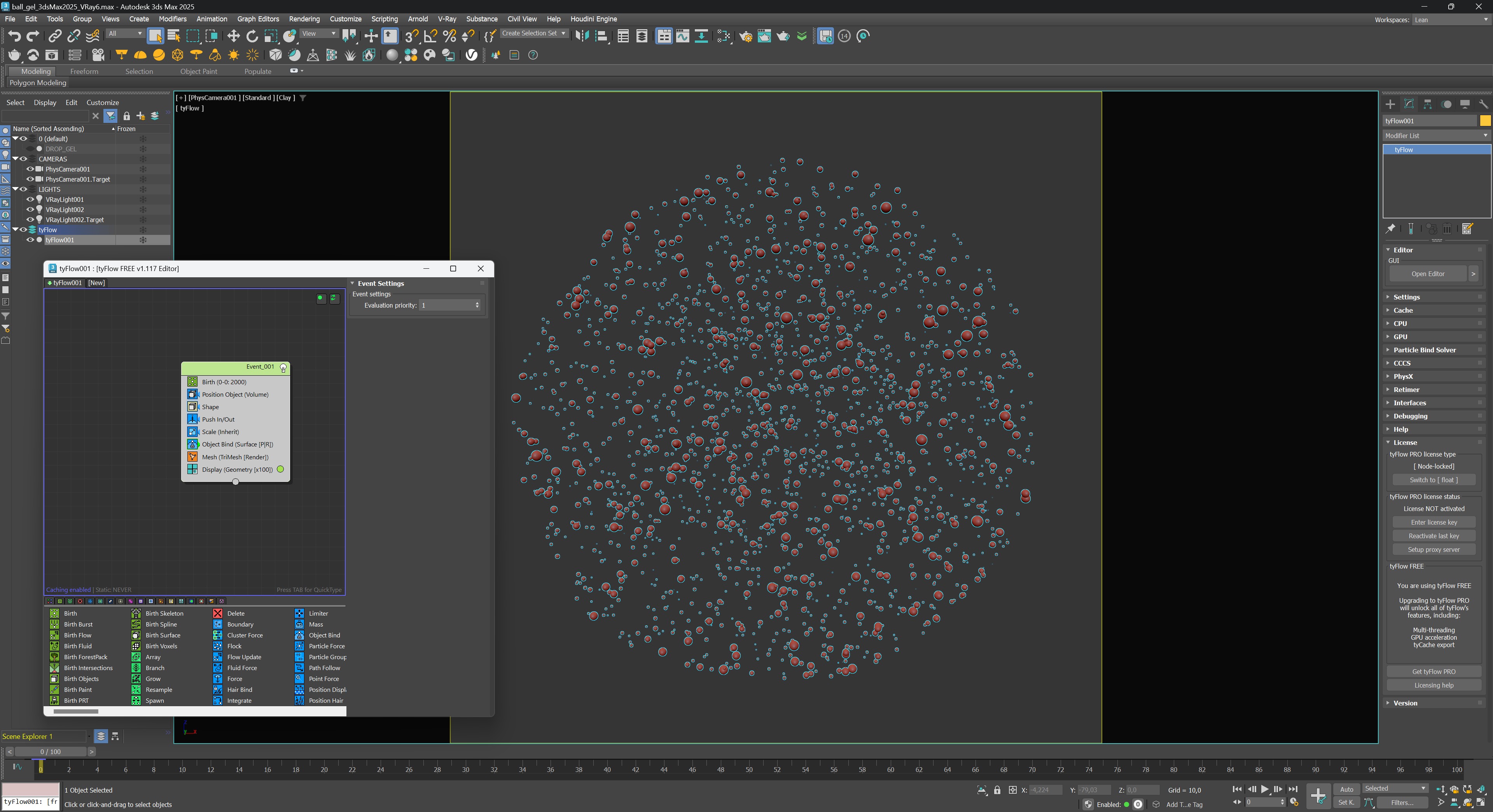 Gel Drop Looped Animation 3D model_4