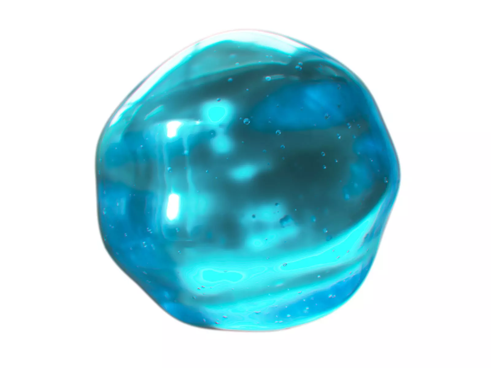 Gel Drop Looped Animation 3D model_0