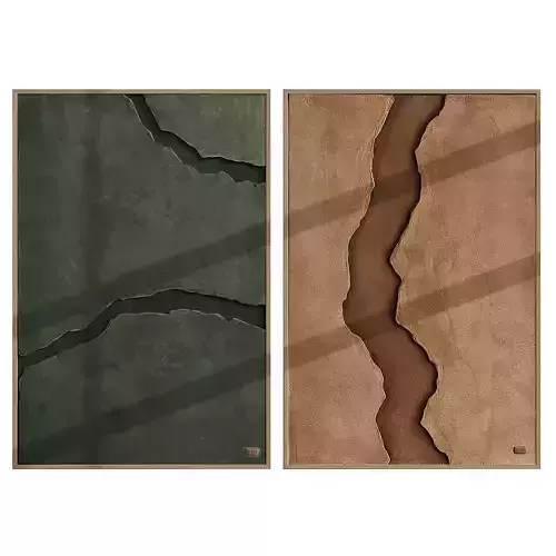 Set of art paintings from the Terra collection by Muddy 3D model