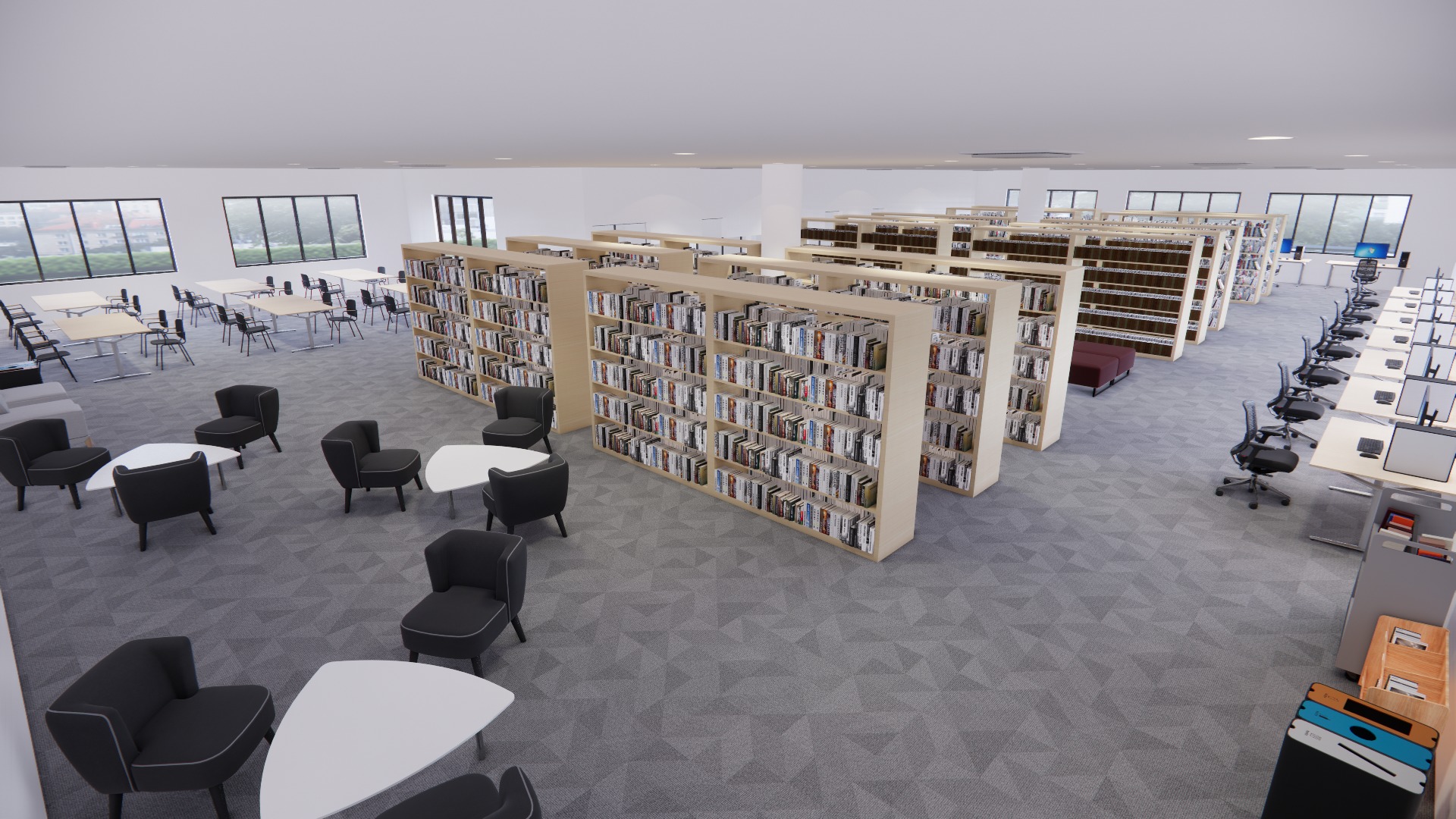 LIBRARY 3D model_1