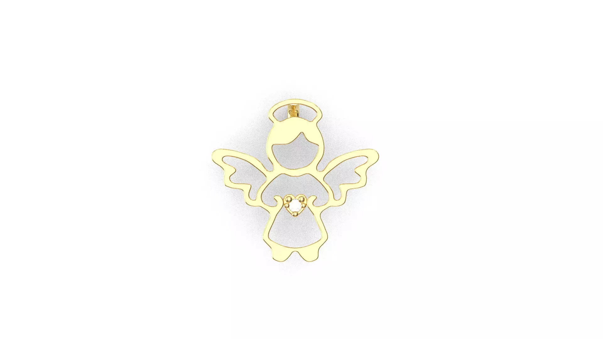 Pendent Angel - Pingente Anjo 3D print model_0