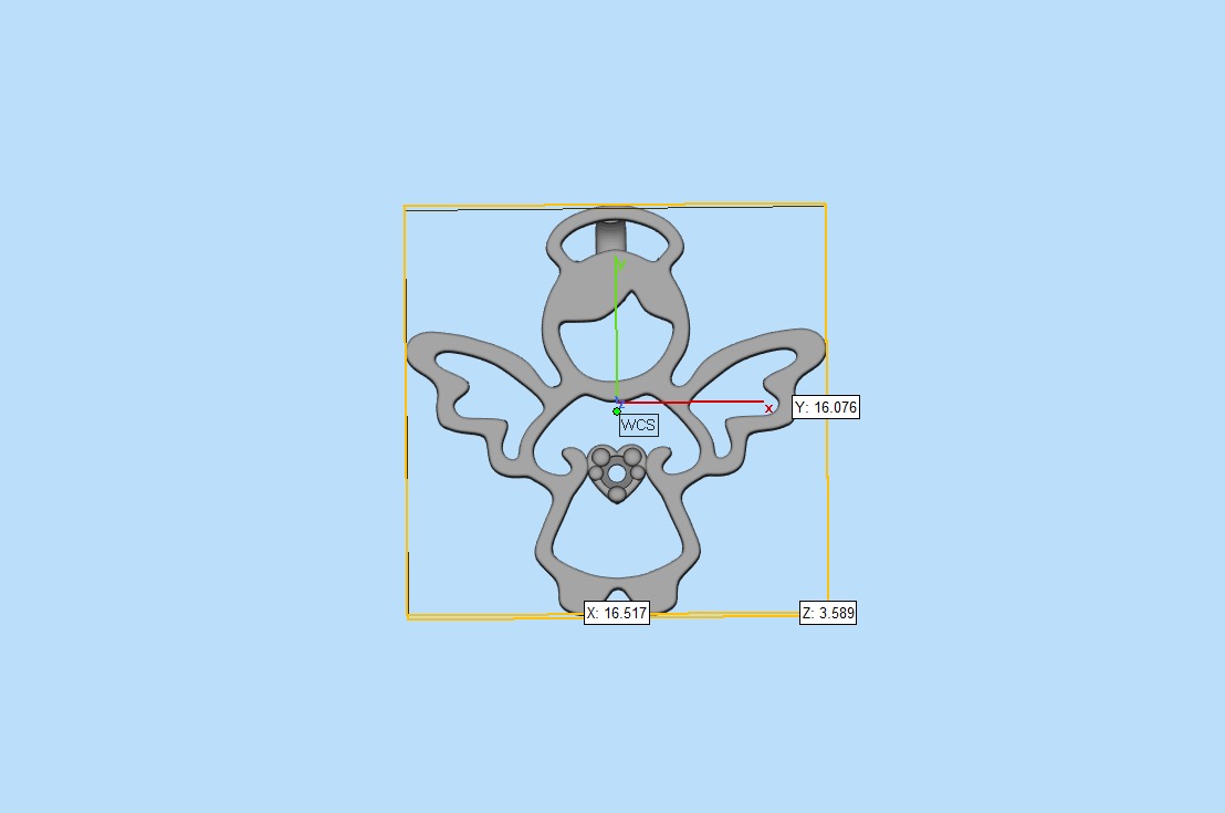 Pendent Angel - Pingente Anjo 3D print model_6