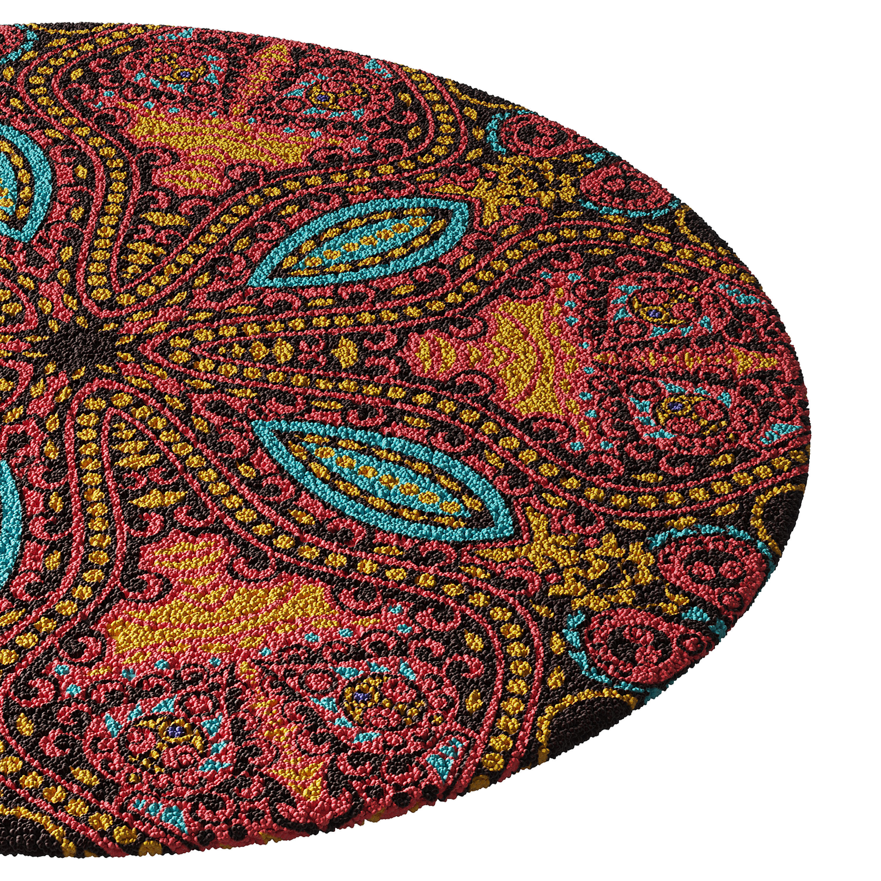 round carpet 22 3D model_12