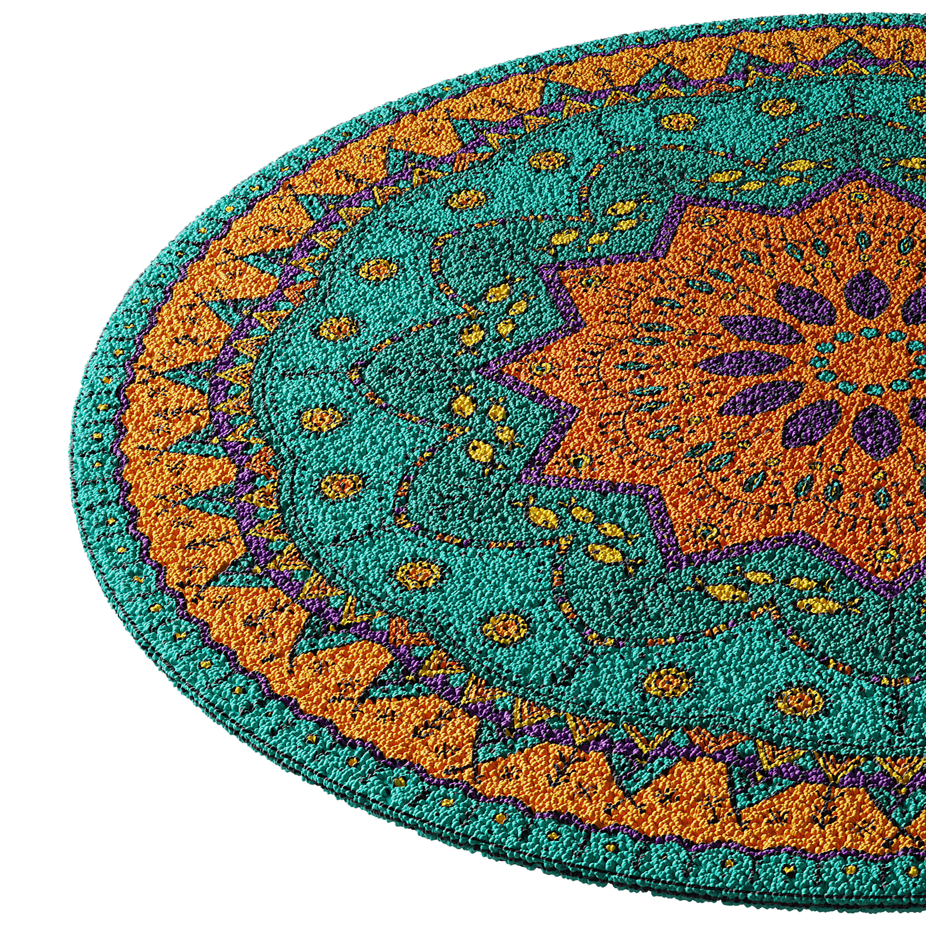 round carpet 22 3D model_11