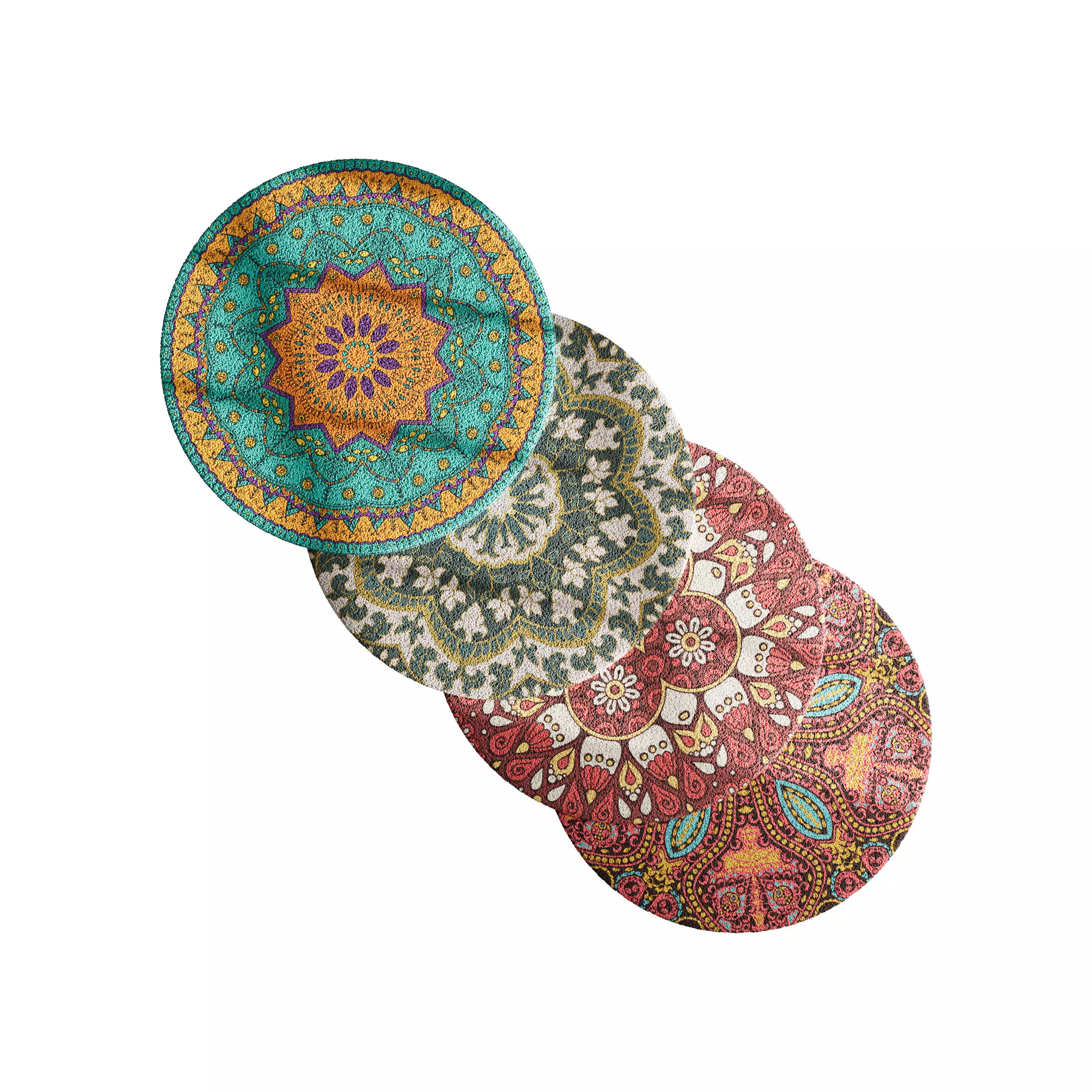 round carpet 22 3D model_0