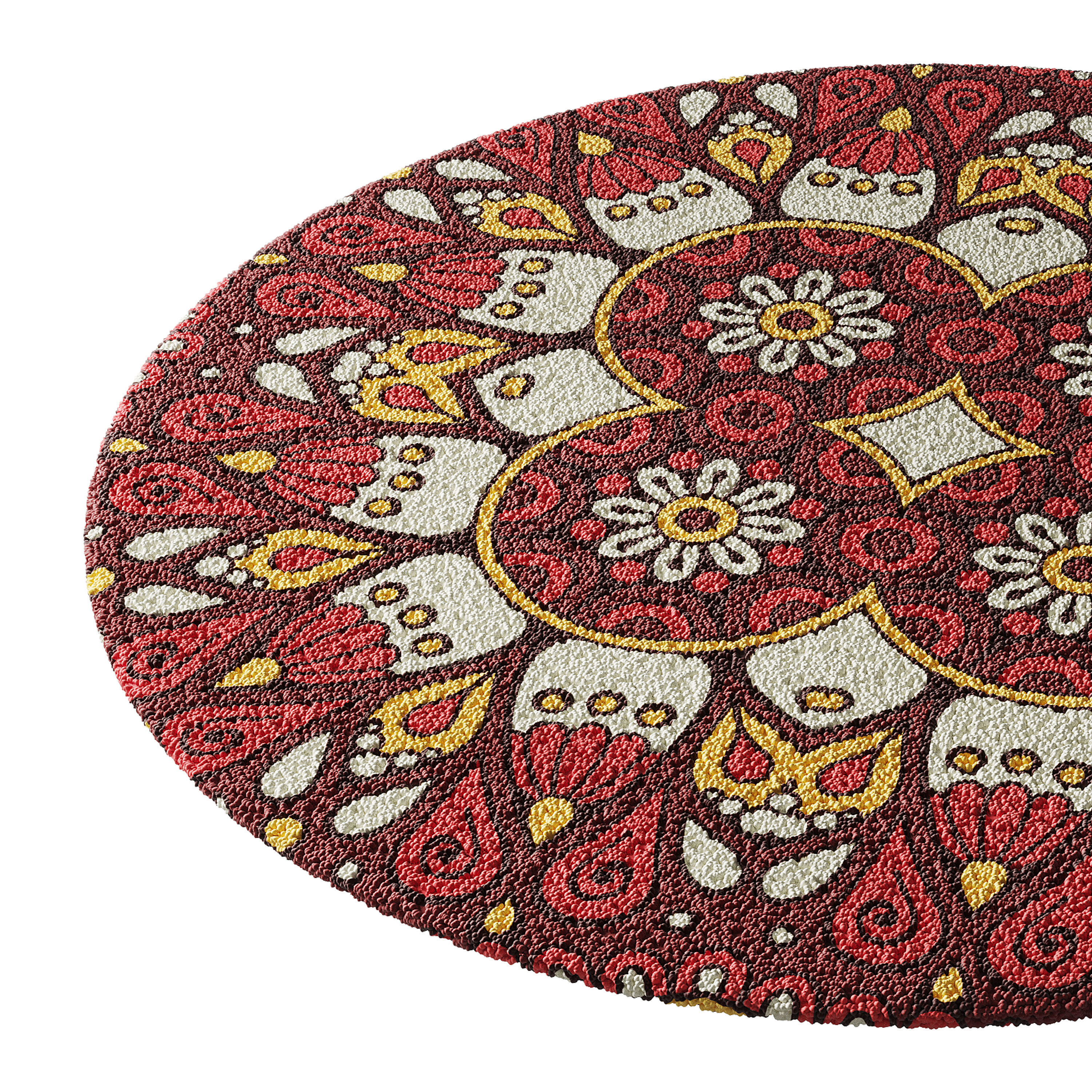 round carpet 22 3D model_10