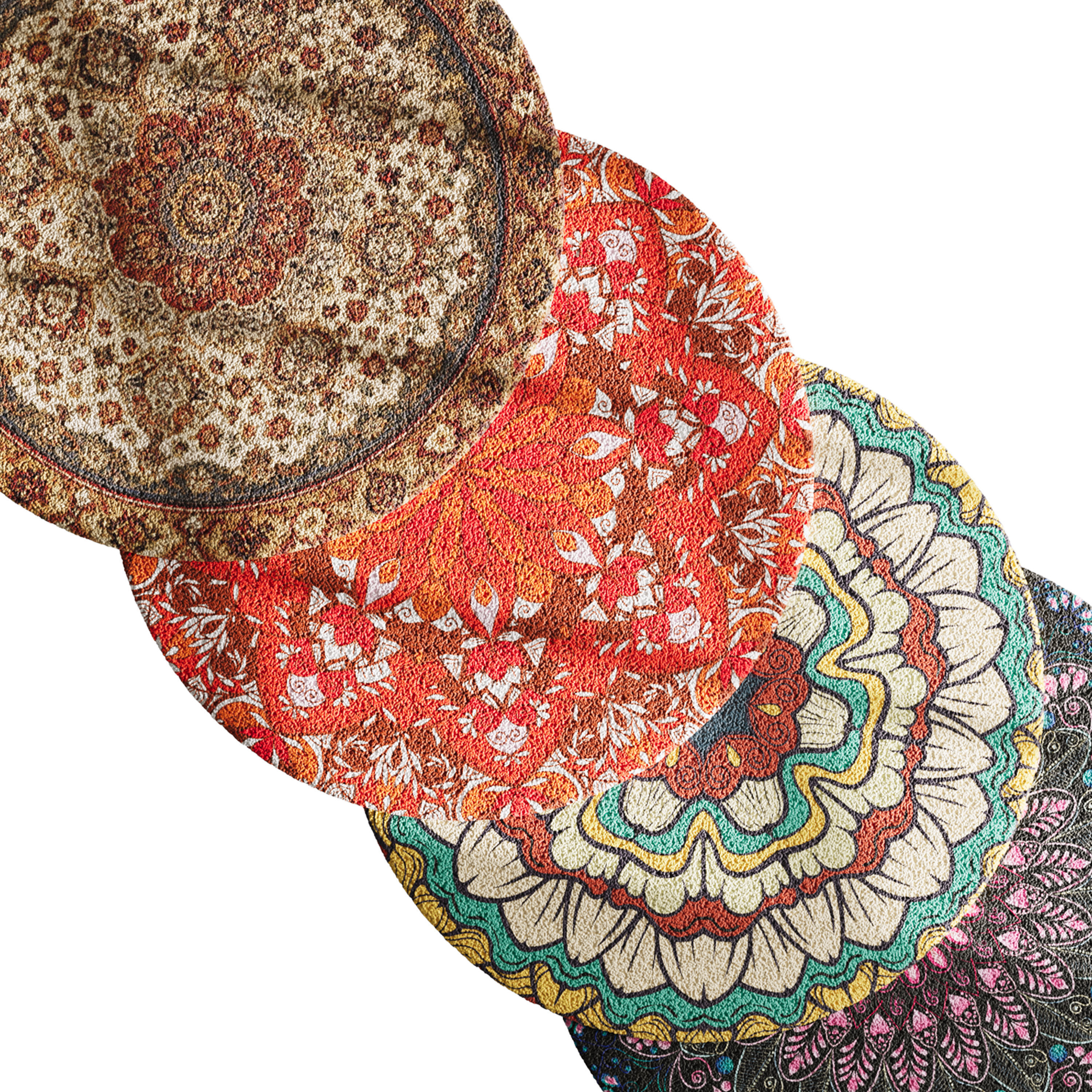 round carpet 24 3D model_1