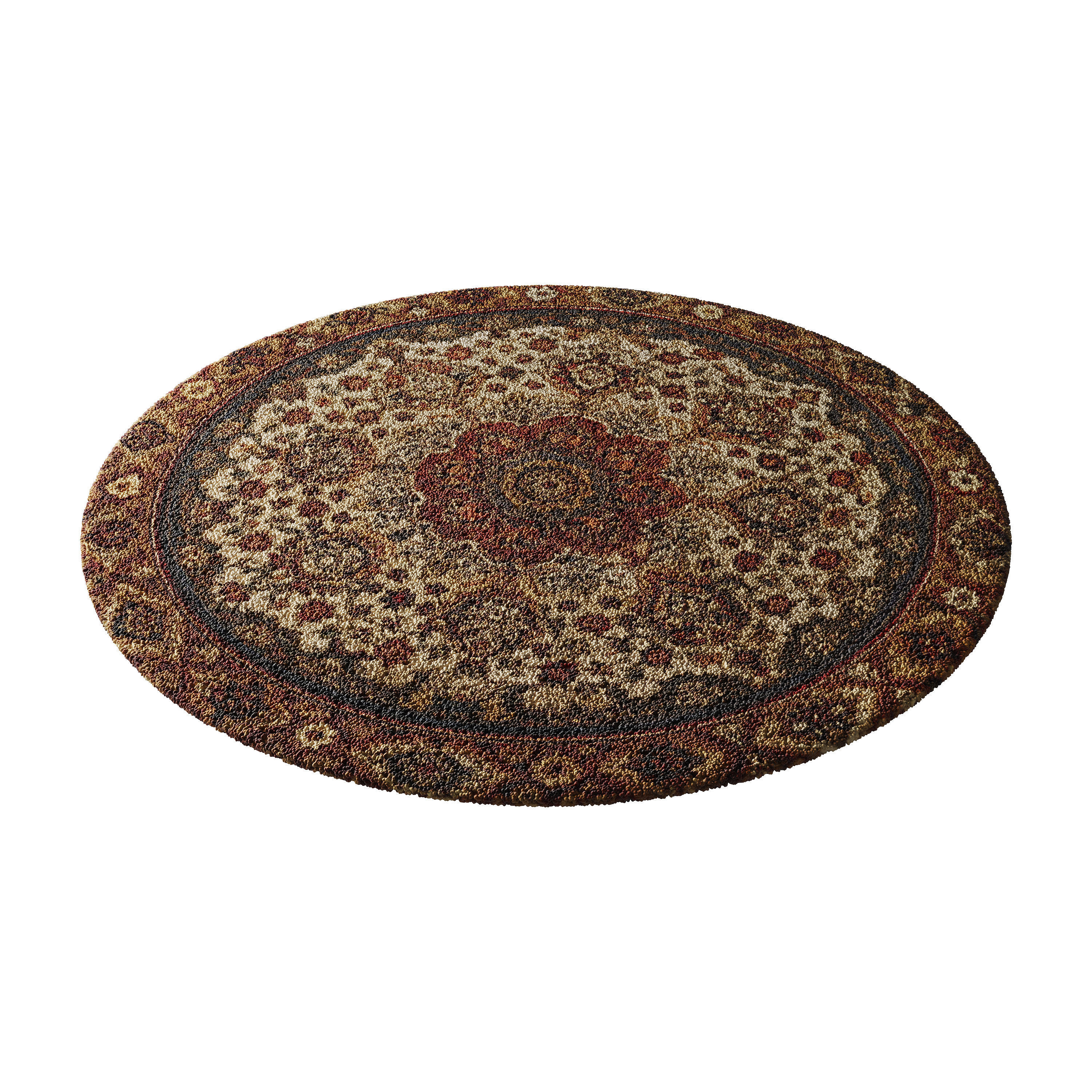 round carpet 24 3D model_4