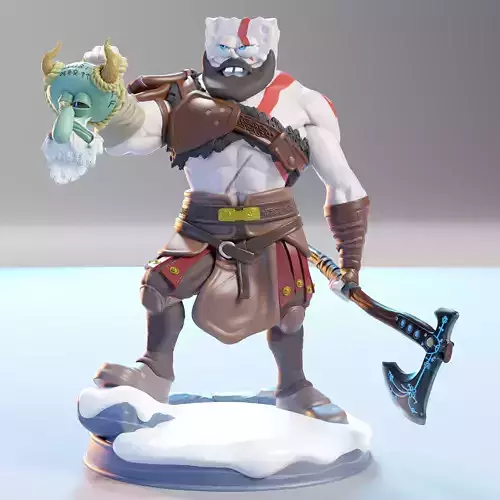 Spongebob Kratos GOW 3D print model