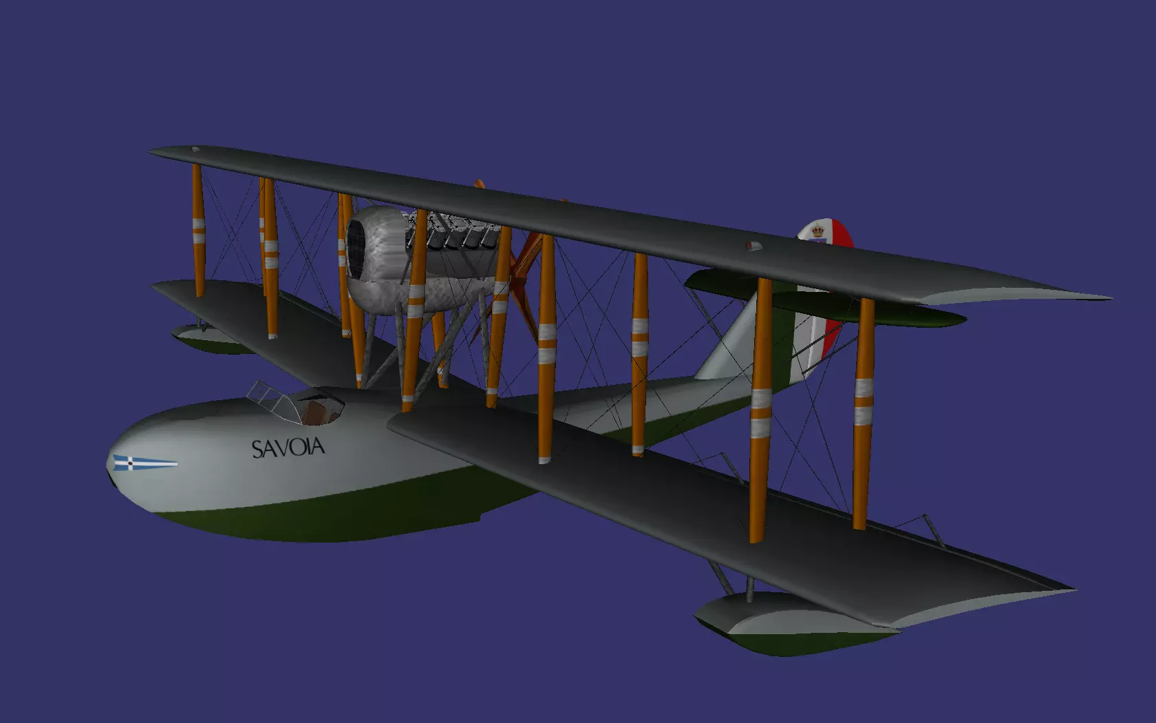 SIAI S 16 Free low-poly 3D model_0