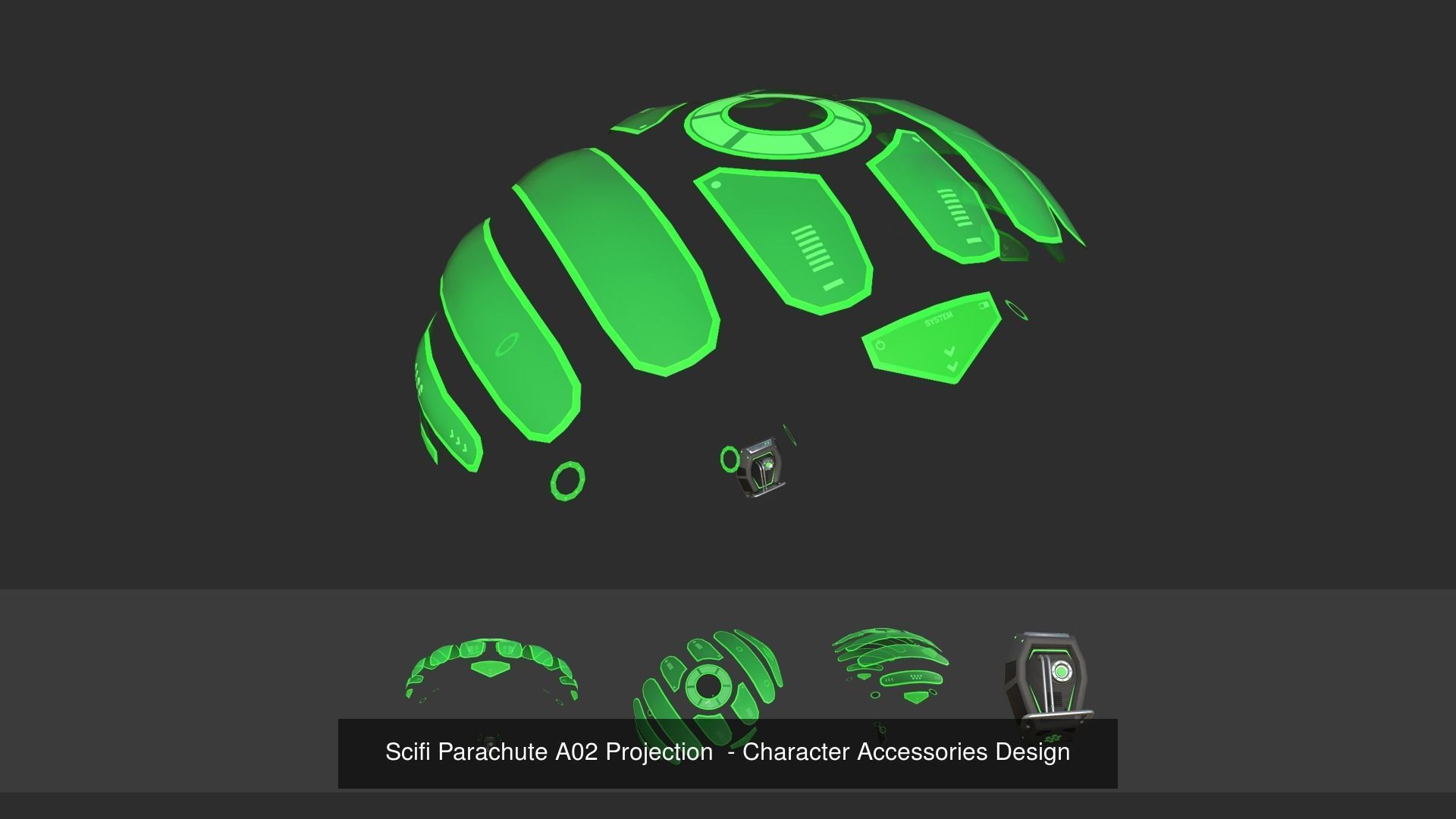 10 Scifi Parachute A Collection - Character Accessories Design _9