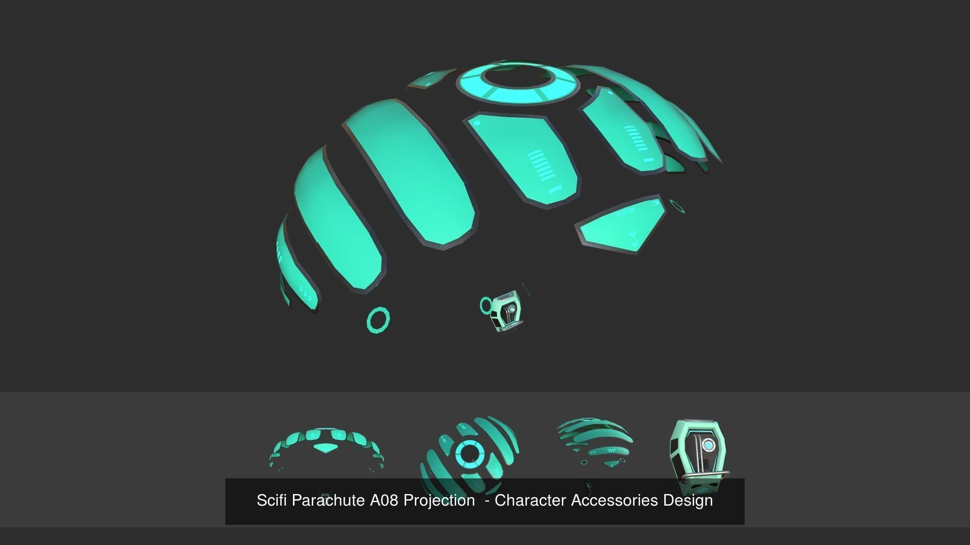 10 Scifi Parachute A Collection - Character Accessories Design _3