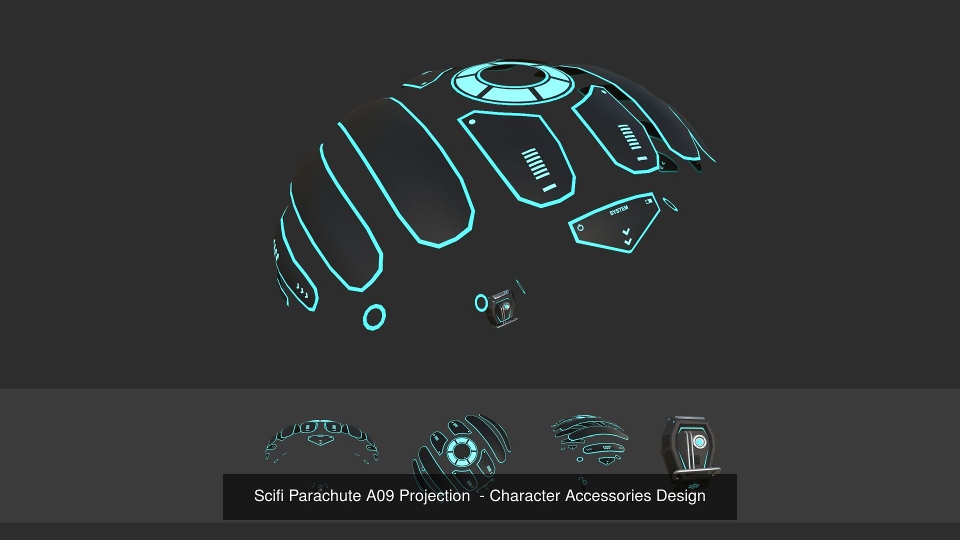 10 Scifi Parachute A Collection - Character Accessories Design _2
