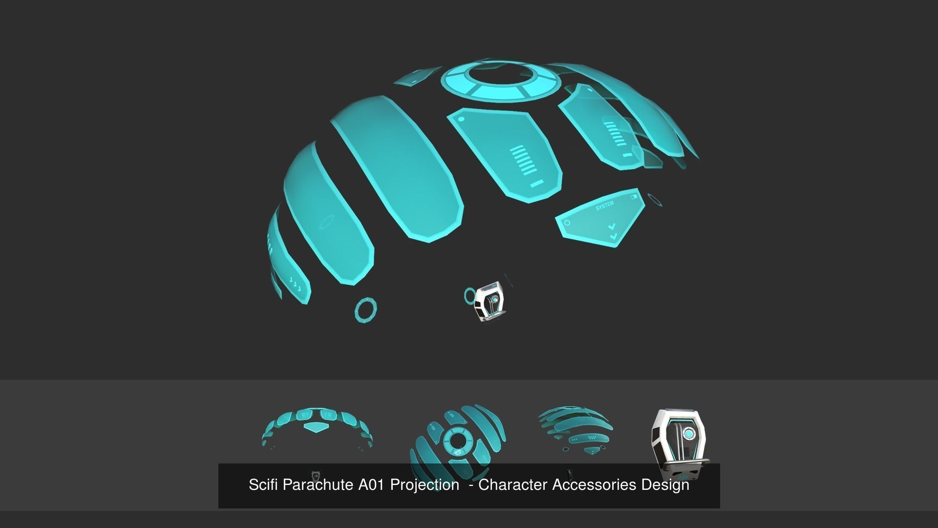 10 Scifi Parachute A Collection - Character Accessories Design _10