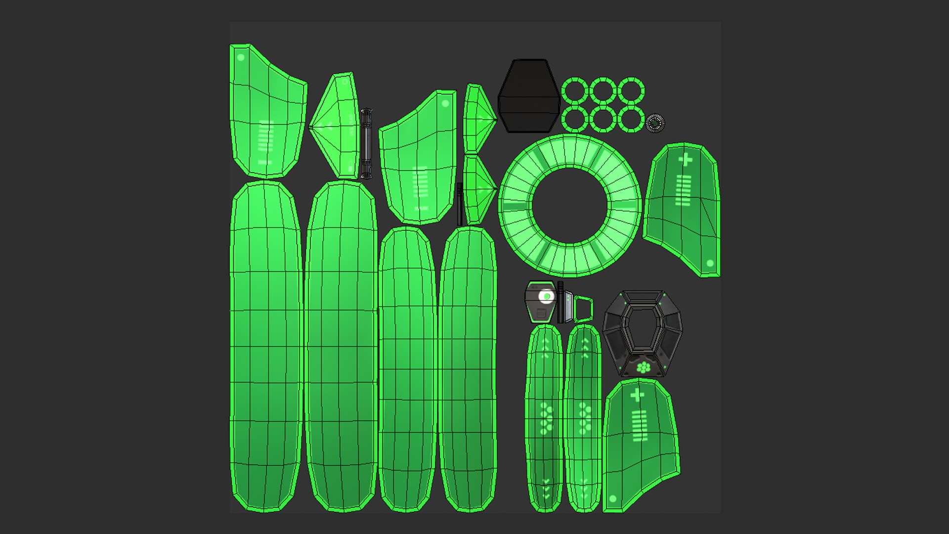 10 Scifi Parachute A Collection - Character Accessories Design _89