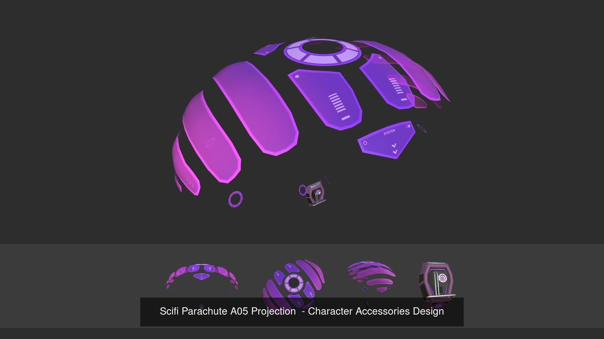 10 Scifi Parachute A Collection - Character Accessories Design _6