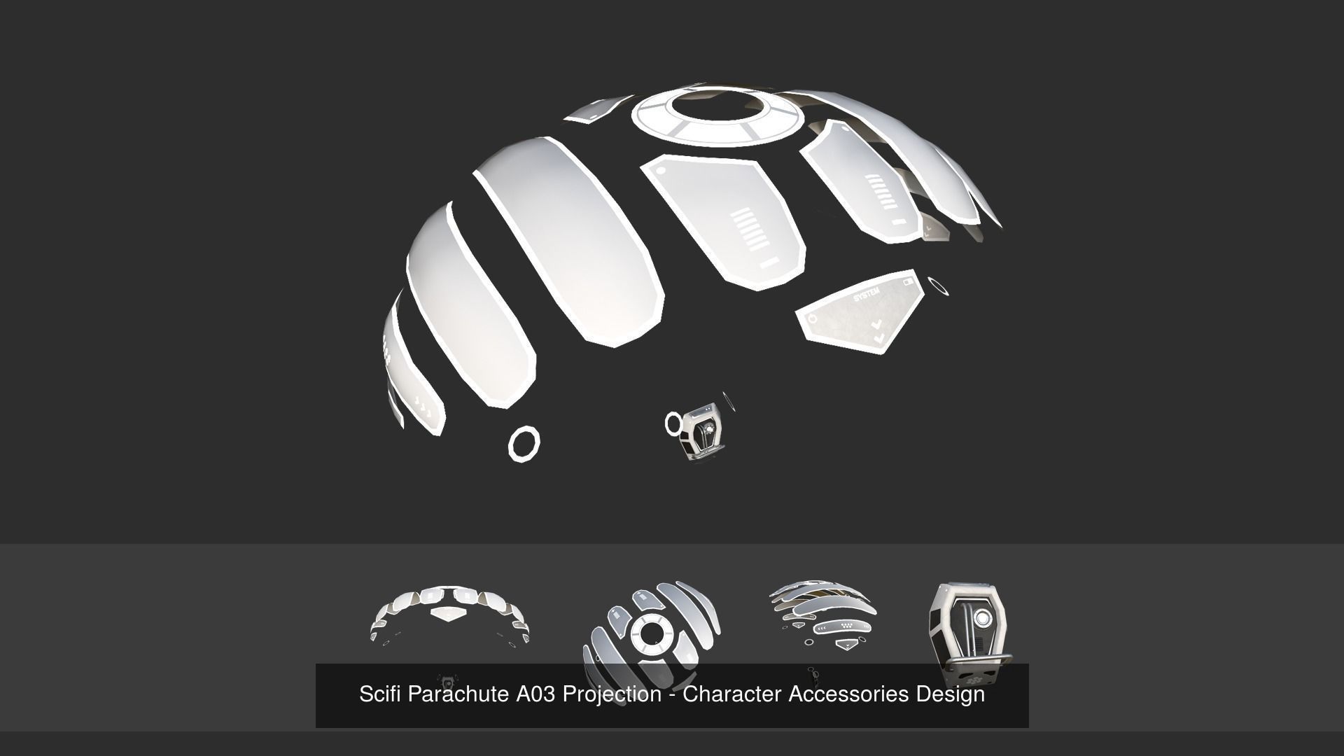 10 Scifi Parachute A Collection - Character Accessories Design _8