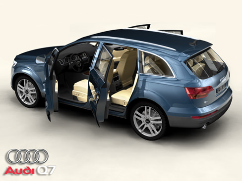 Audi Q7 3D model_4