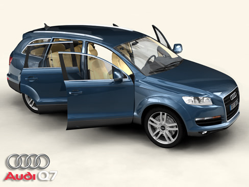Audi Q7 3D model_3