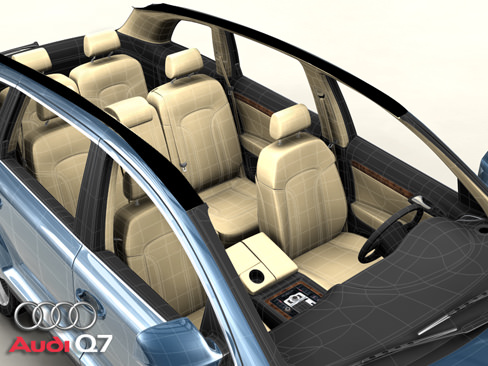 Audi Q7 3D model_6