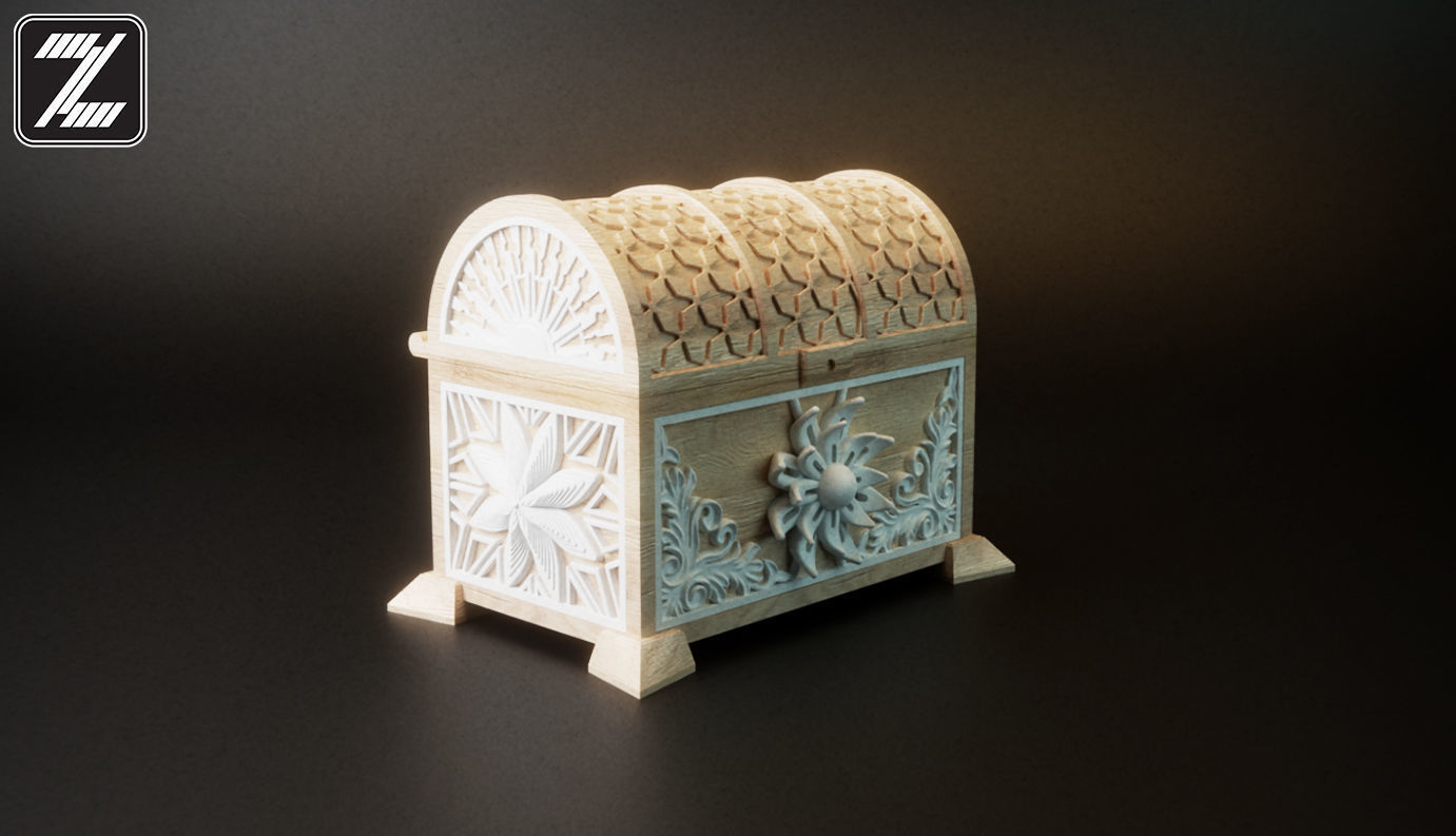 Treasure Chest 3D print model_4