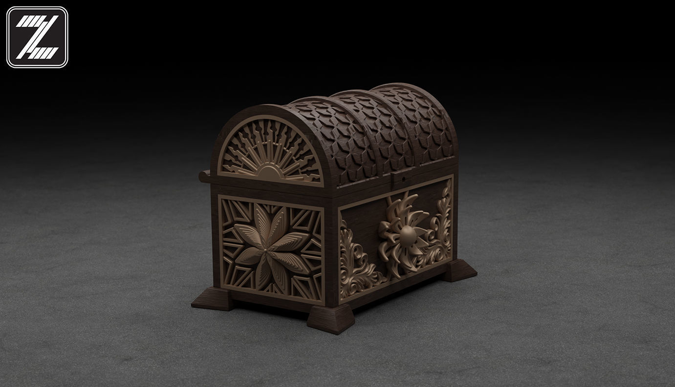 Treasure Chest 3D print model_3