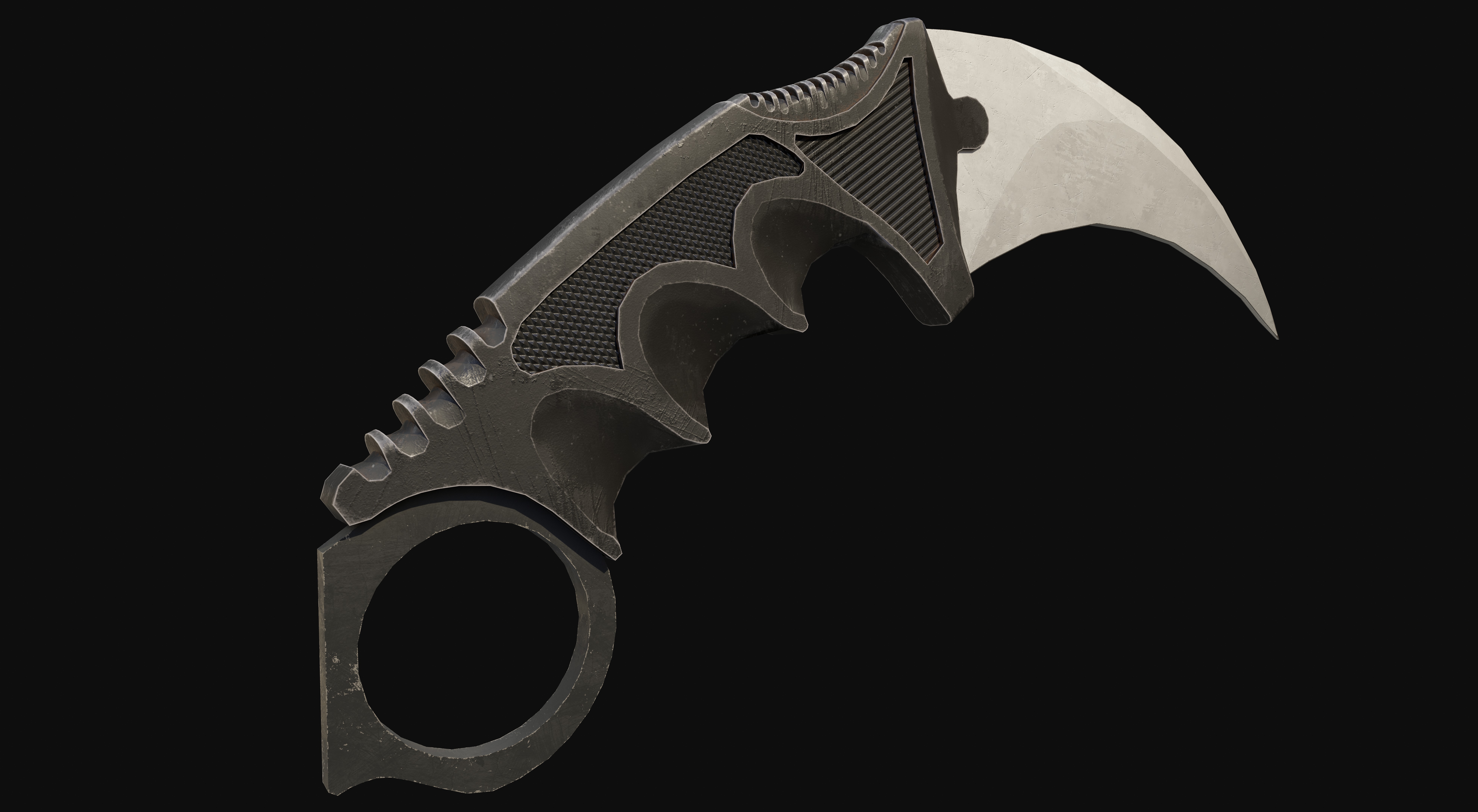 Karambit Game Ready Model Low-poly 3D model_3