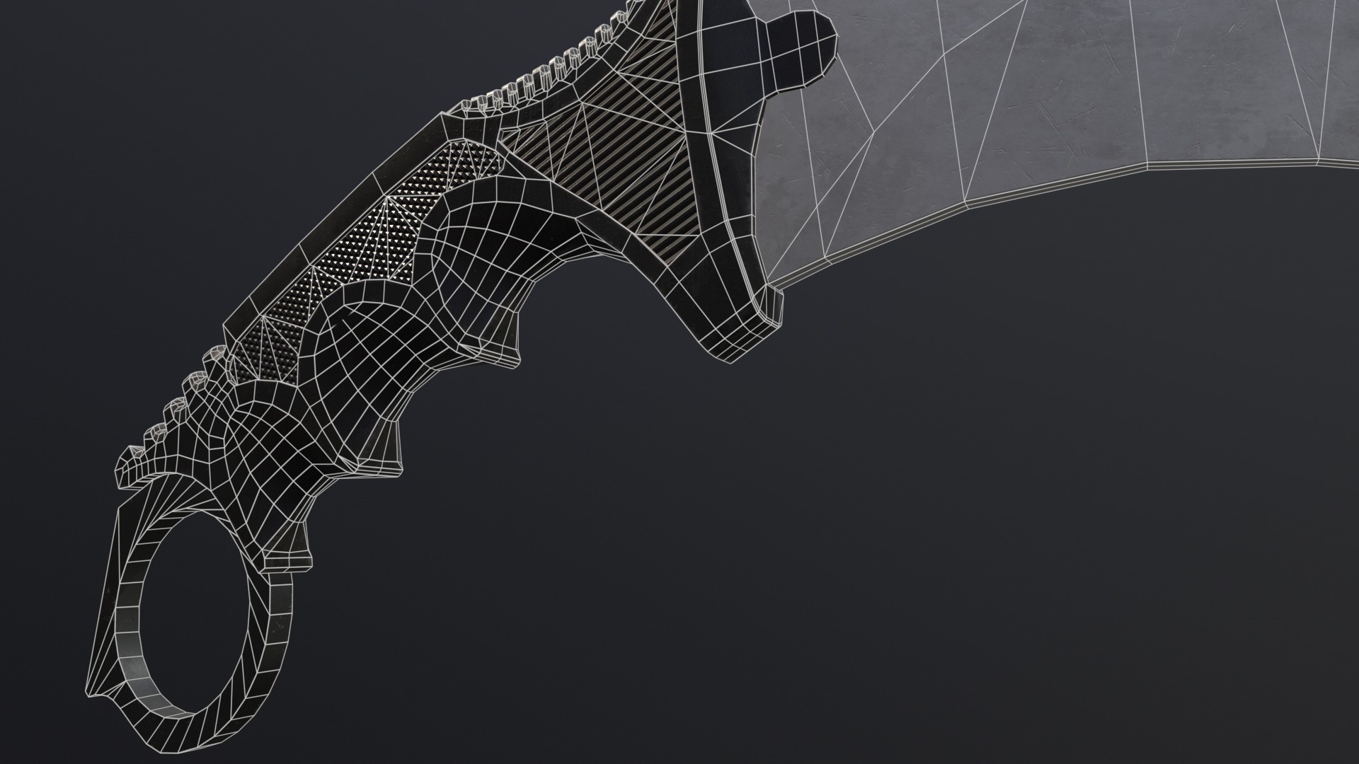 Karambit Game Ready Model Low-poly 3D model_13