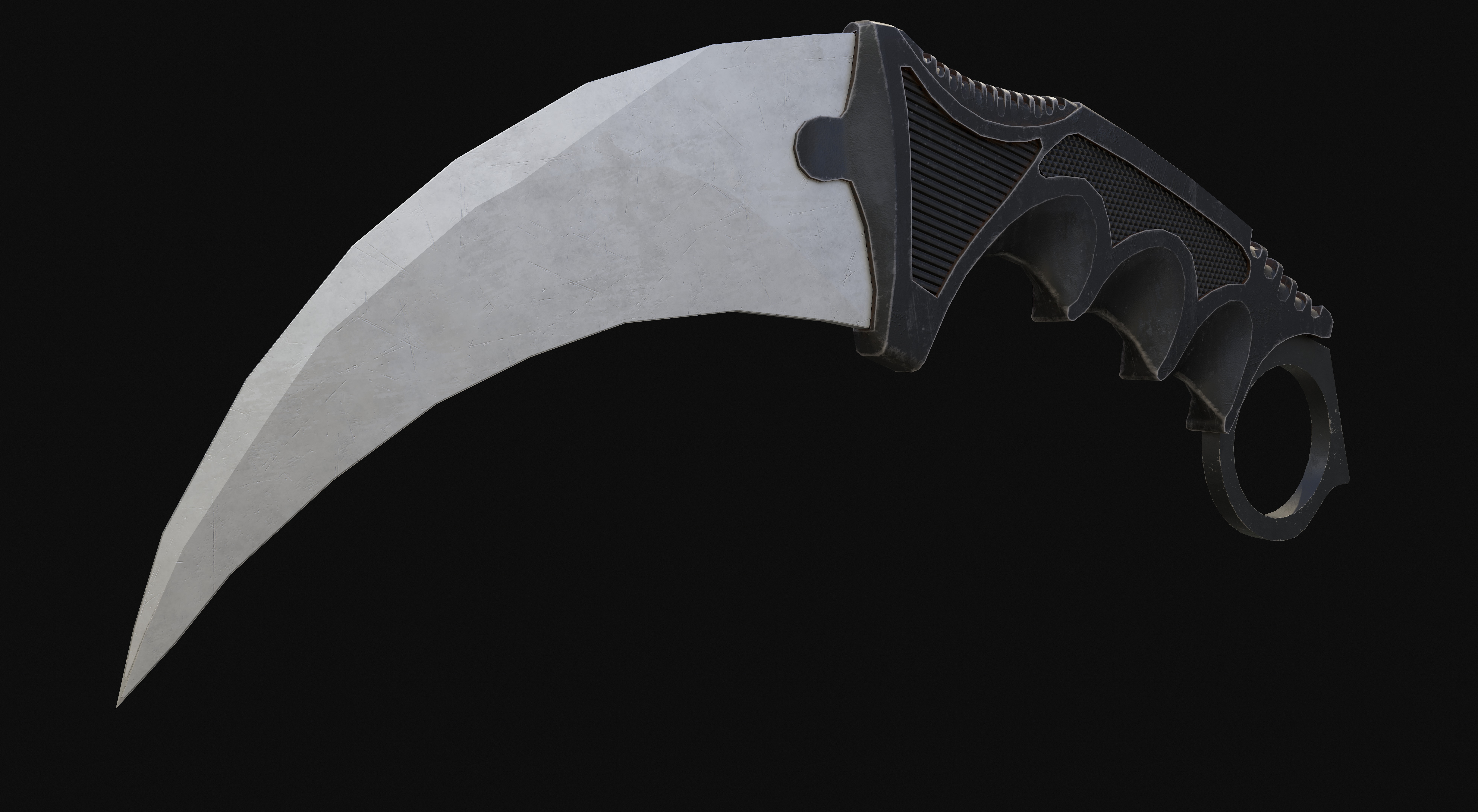Karambit Game Ready Model Low-poly 3D model_2