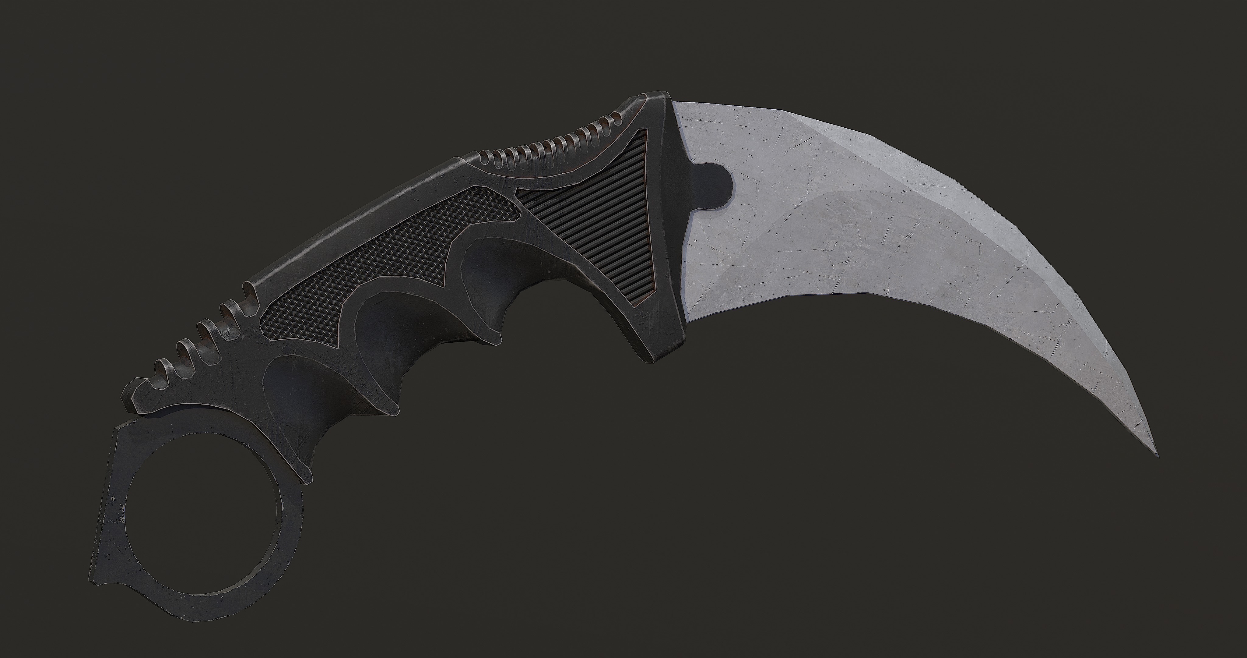 Karambit Game Ready Model Low-poly 3D model_7