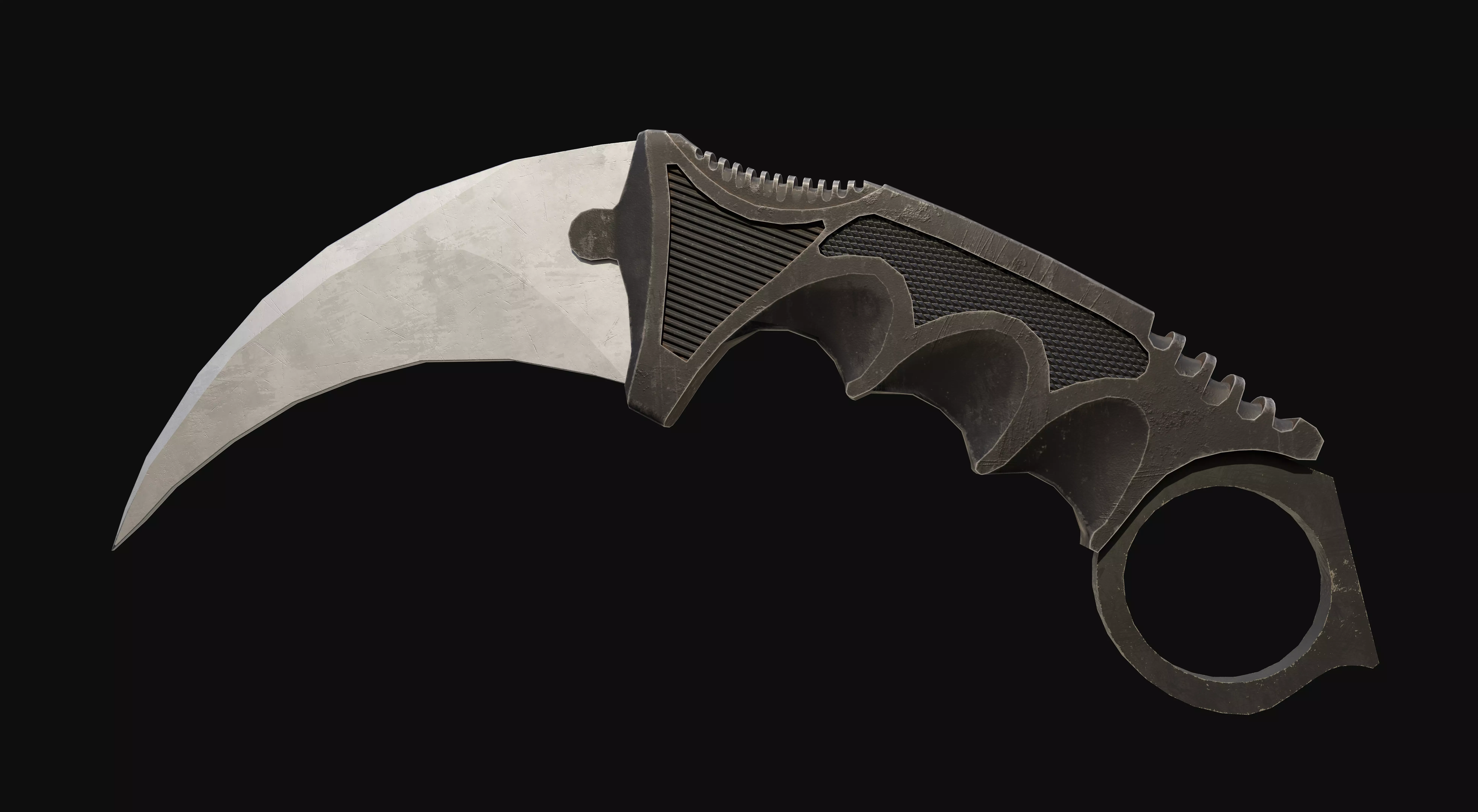 Karambit Game Ready Model Low-poly 3D model_0