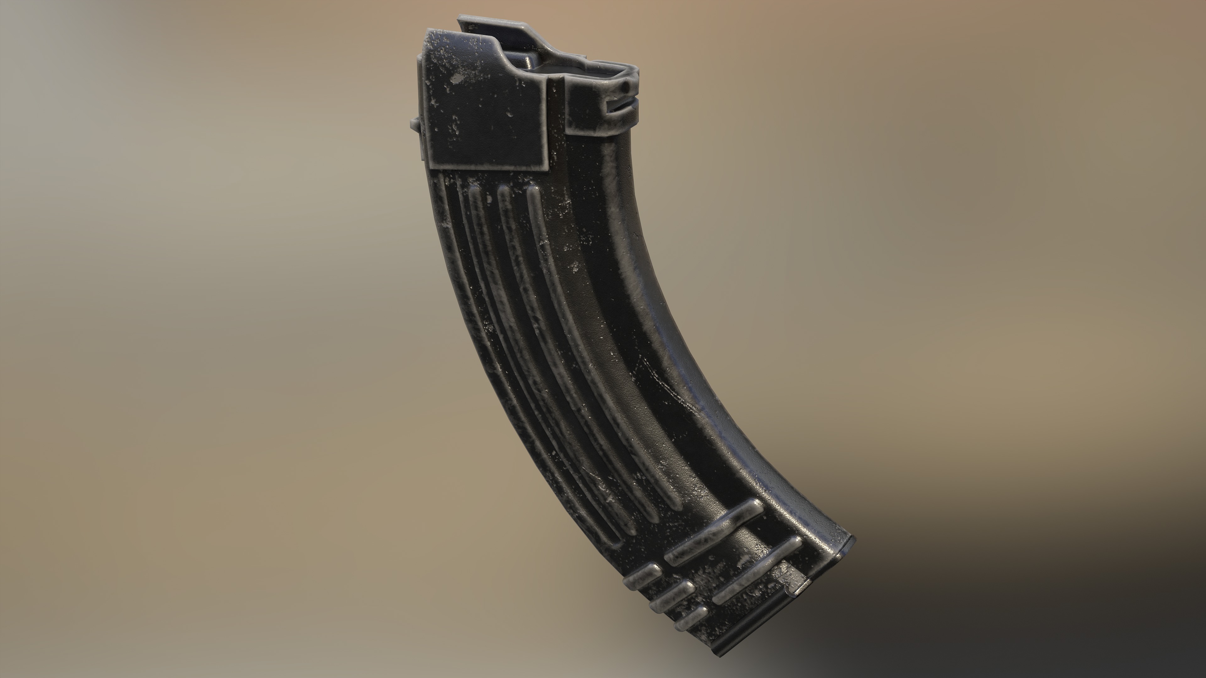 Ak 47 Low Poly  Low-poly 3D model_23